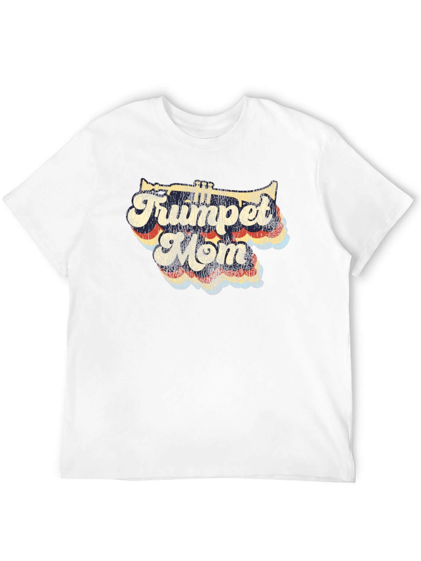 Black Trumpet Mom Graphic T-Shirt view 12