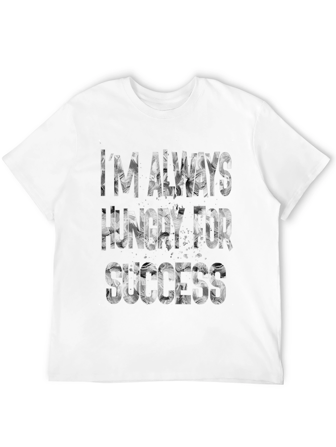 Black Hungry for Success Black T-Shirt view 12