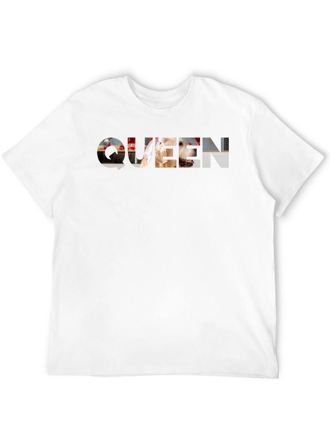 Black Queen Dog Graphic Tee - Black view 12
