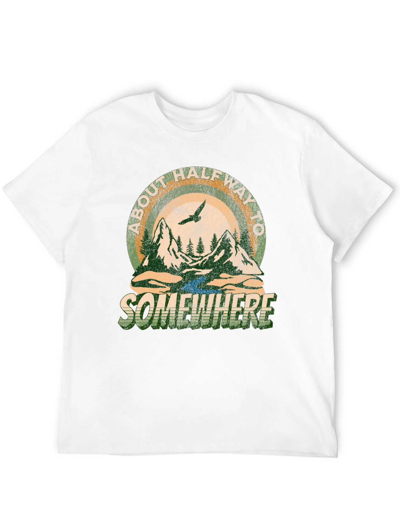 Black About Halfway To Somewhere Graphic Tee - Black view 12