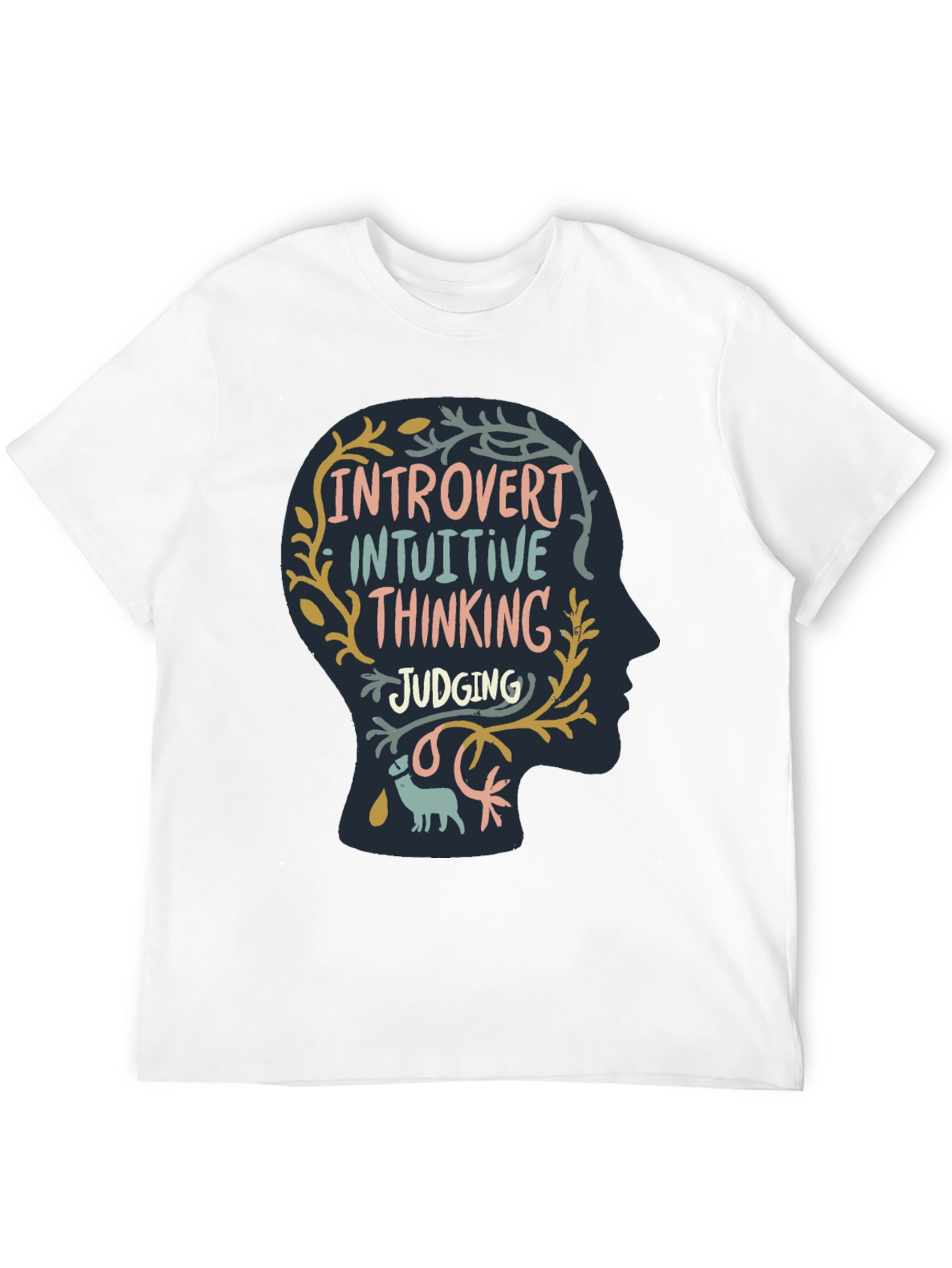 Black Introvert Personality T-Shirt view 12