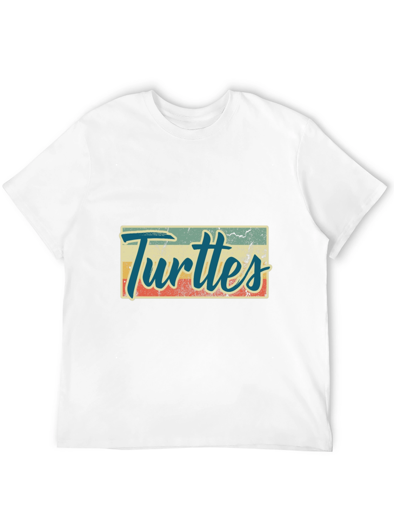 Black Retro Turtles Graphic Tee - Black Crew Neck view 12