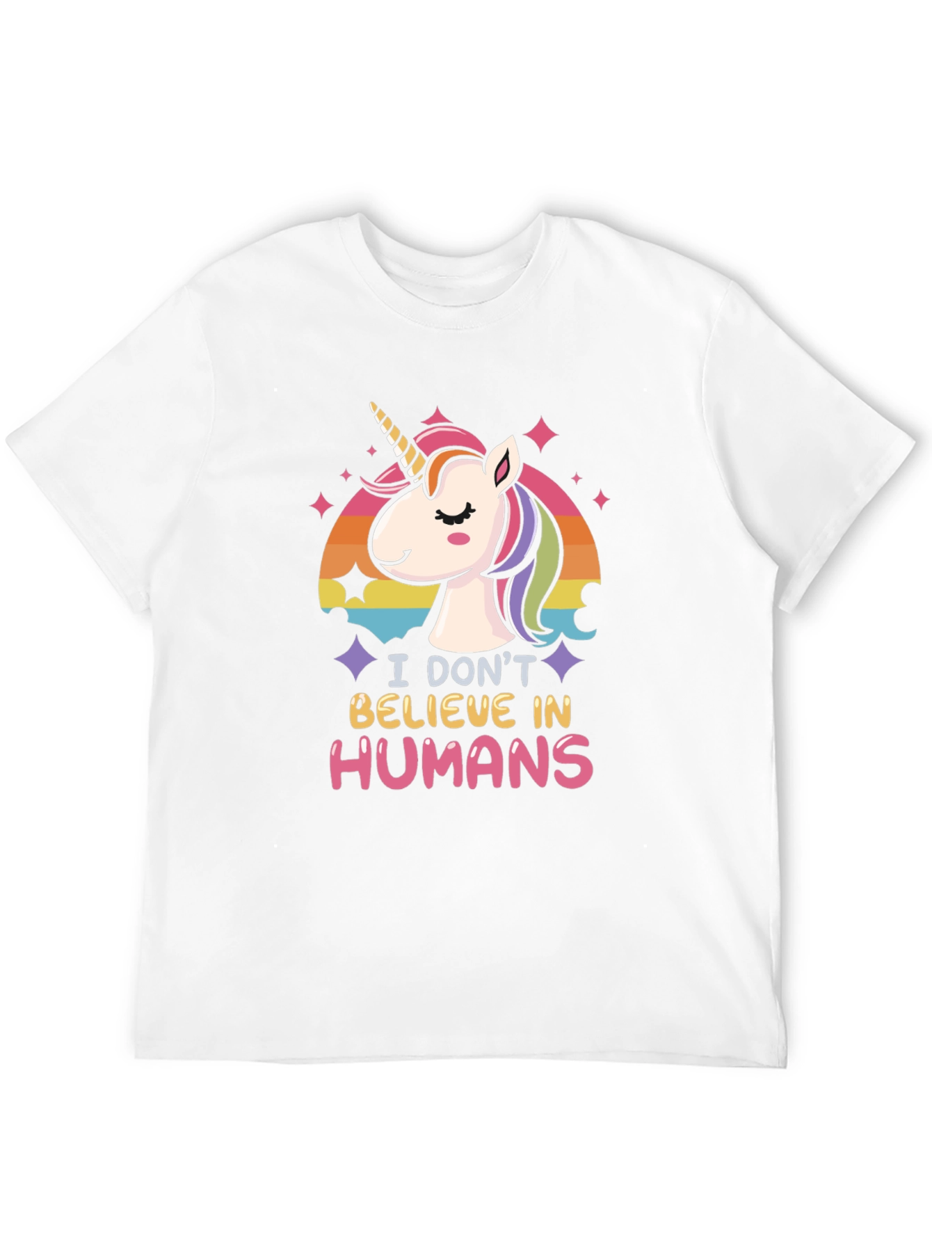 Black Unicorn 'I Don't Believe in Humans' Graphic Tee view 12