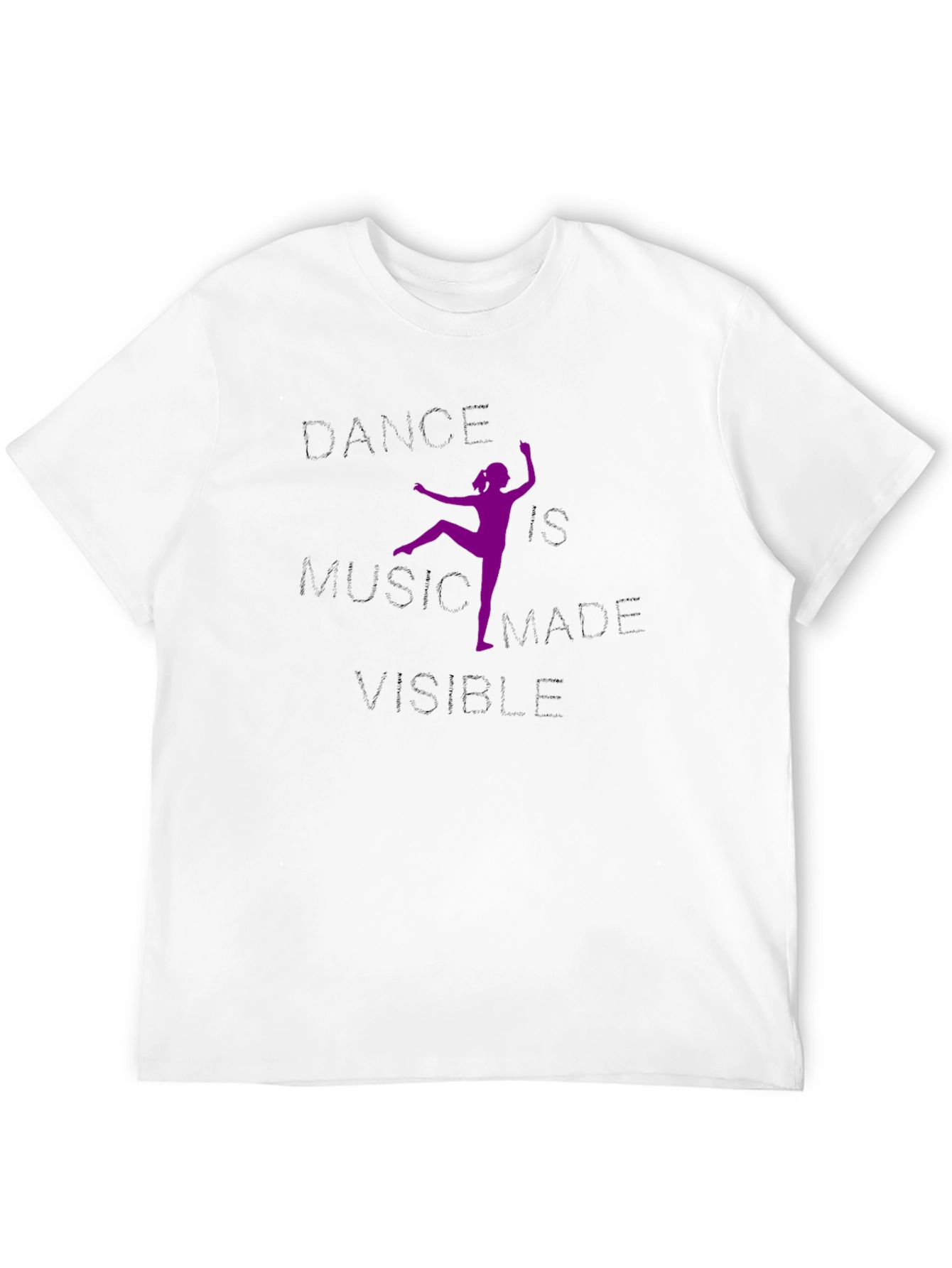 Black Dance Music Made Visible Graphic Tee view 12