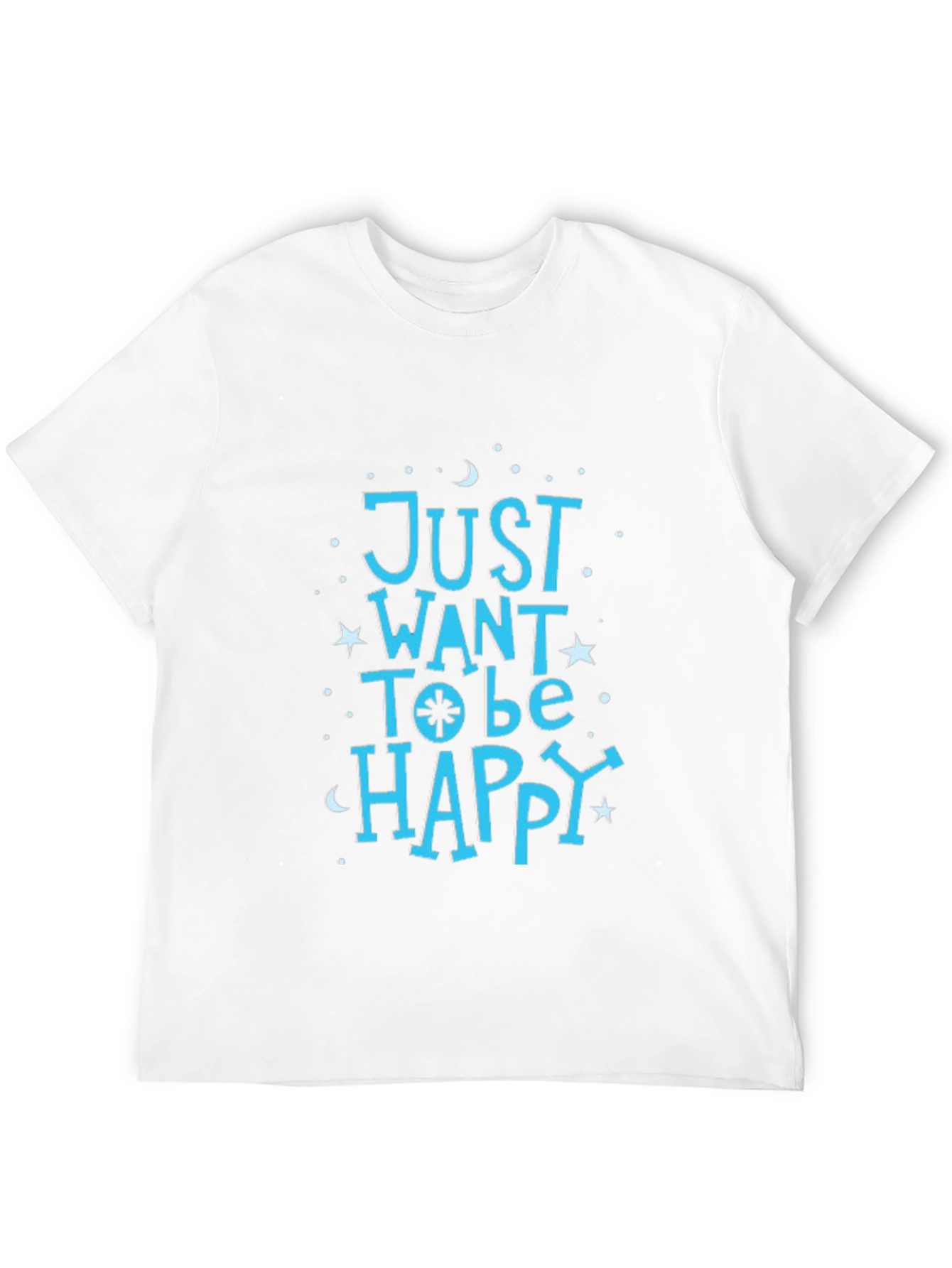 Black Just Want To Be Happy Tee view 12