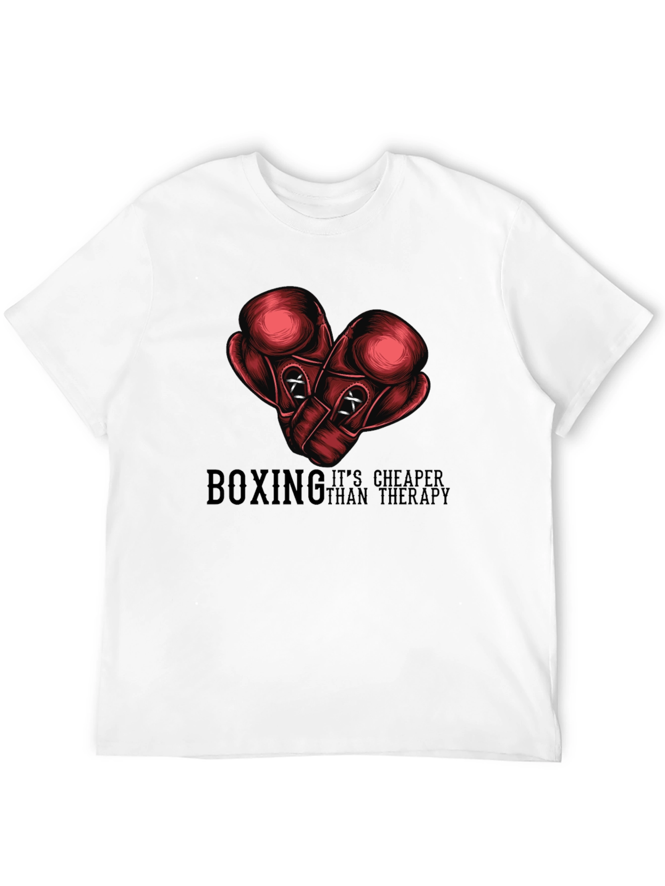 Black Boxing Cheaper Than Therapy Graphic Tee view 12