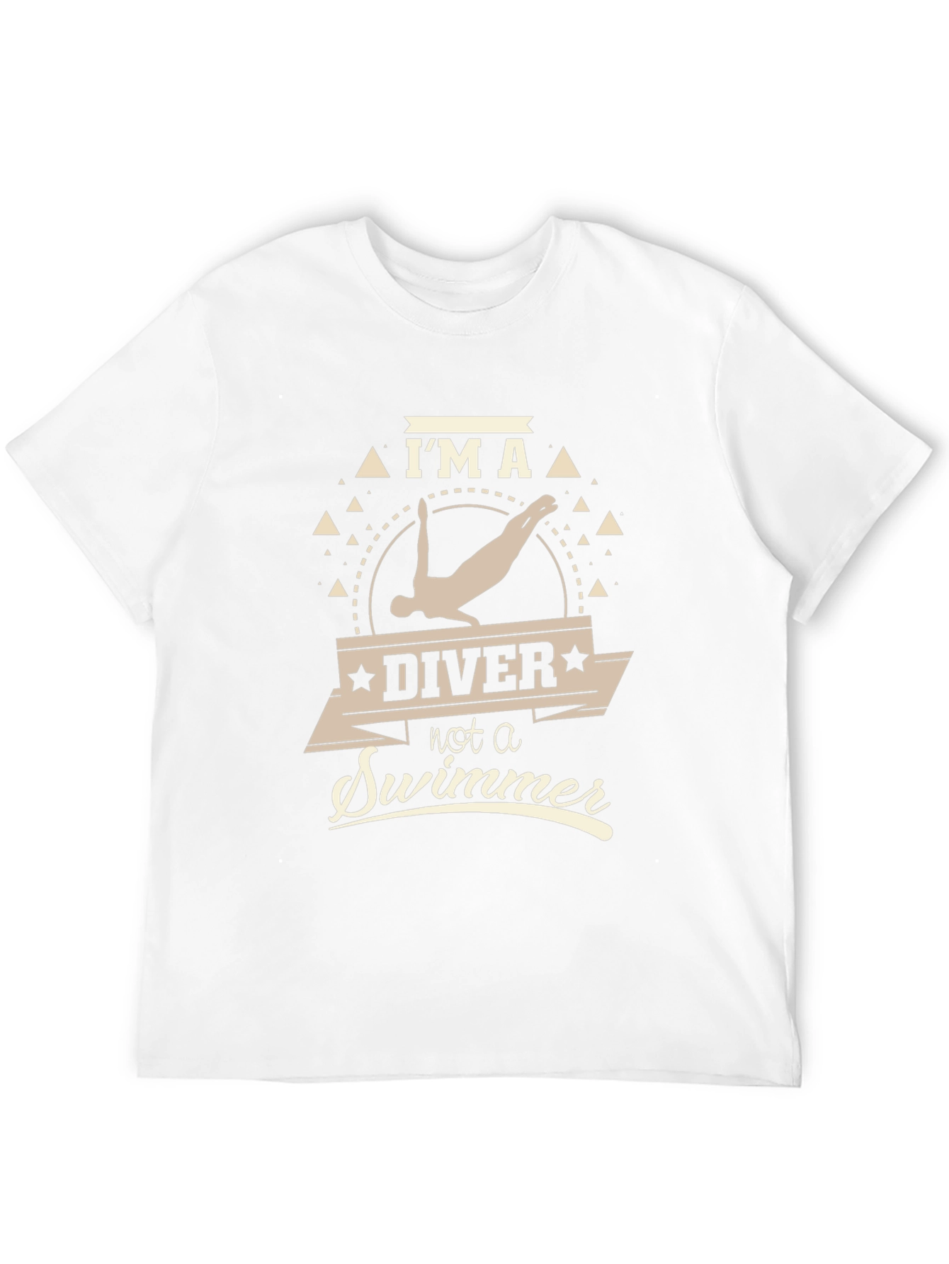 Black I'm A Diver Not A Swimmer T-Shirt view 12