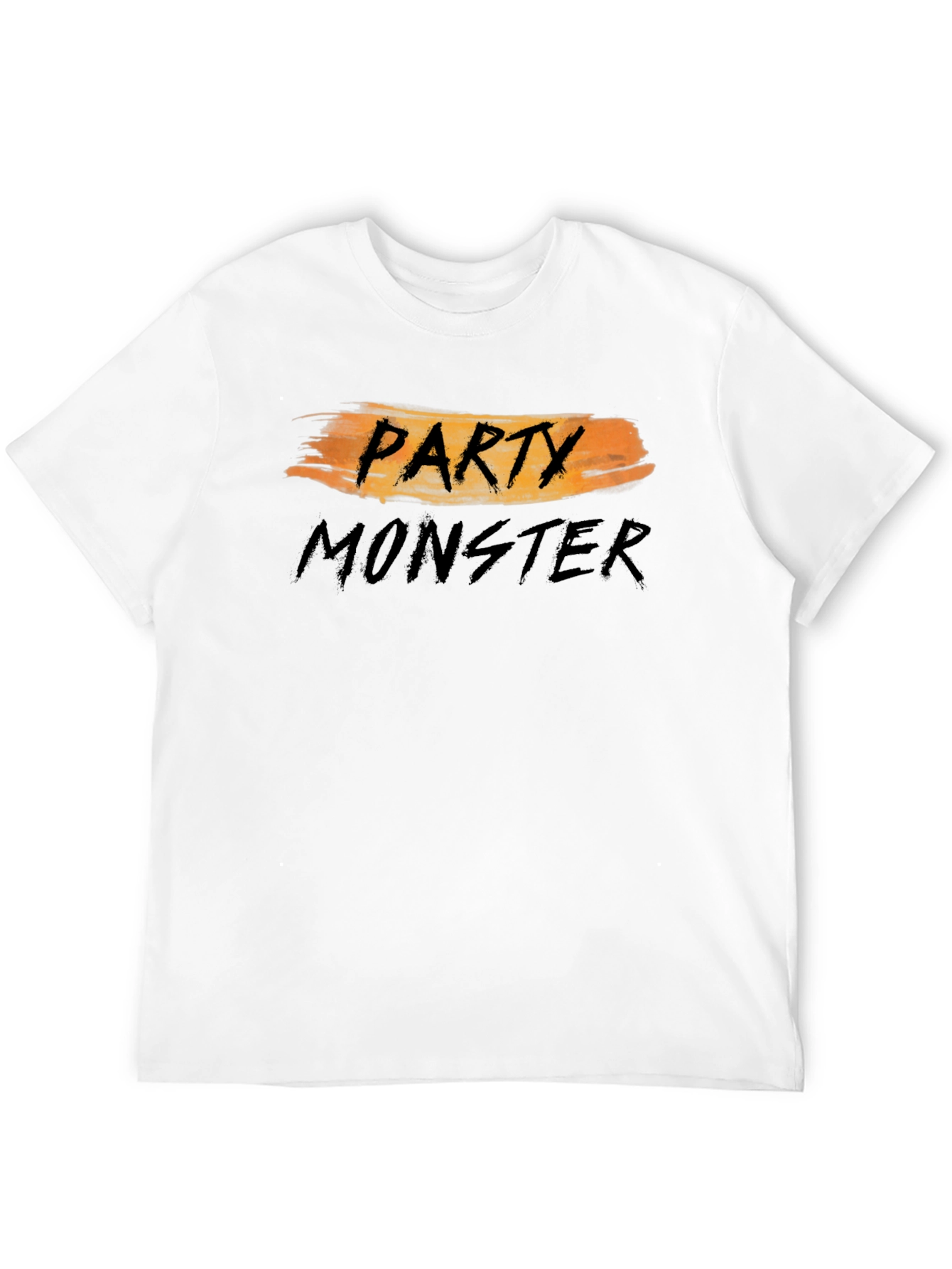 Black Party Monster Graphic T-Shirt - Black Crew Neck Tee view 12