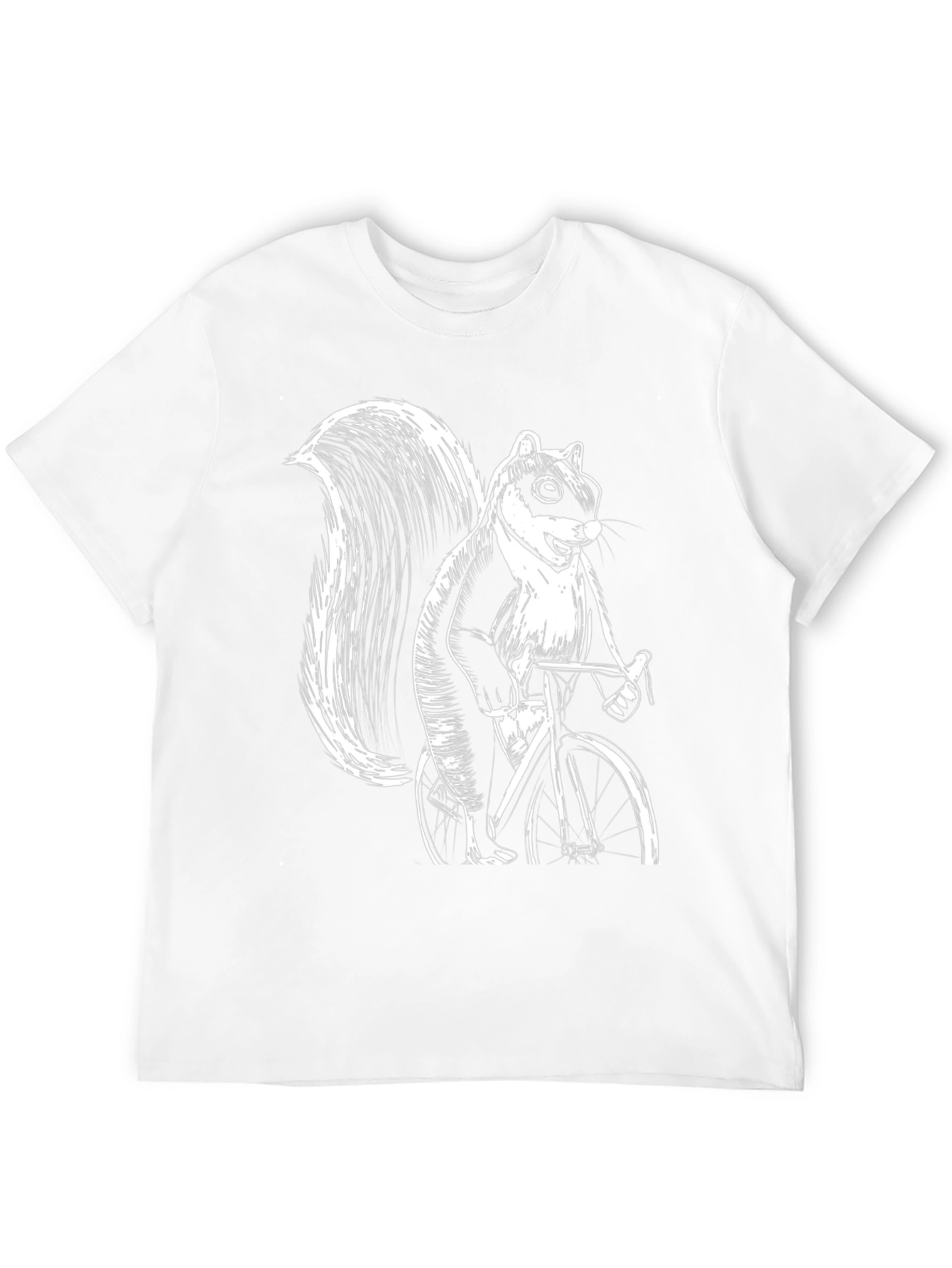 Black Squirrel on Bike Graphic Tee - Black view 12