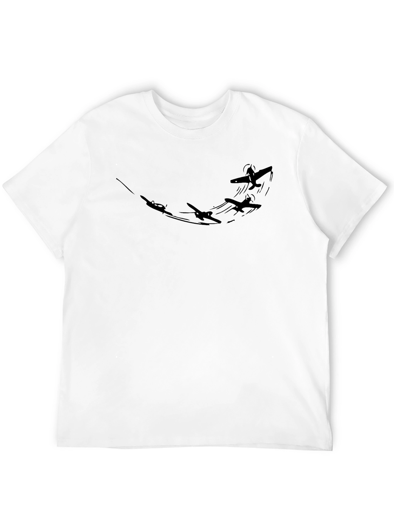 Black Black Airplane Graphic Tee - Pilot Inspired Design view 12