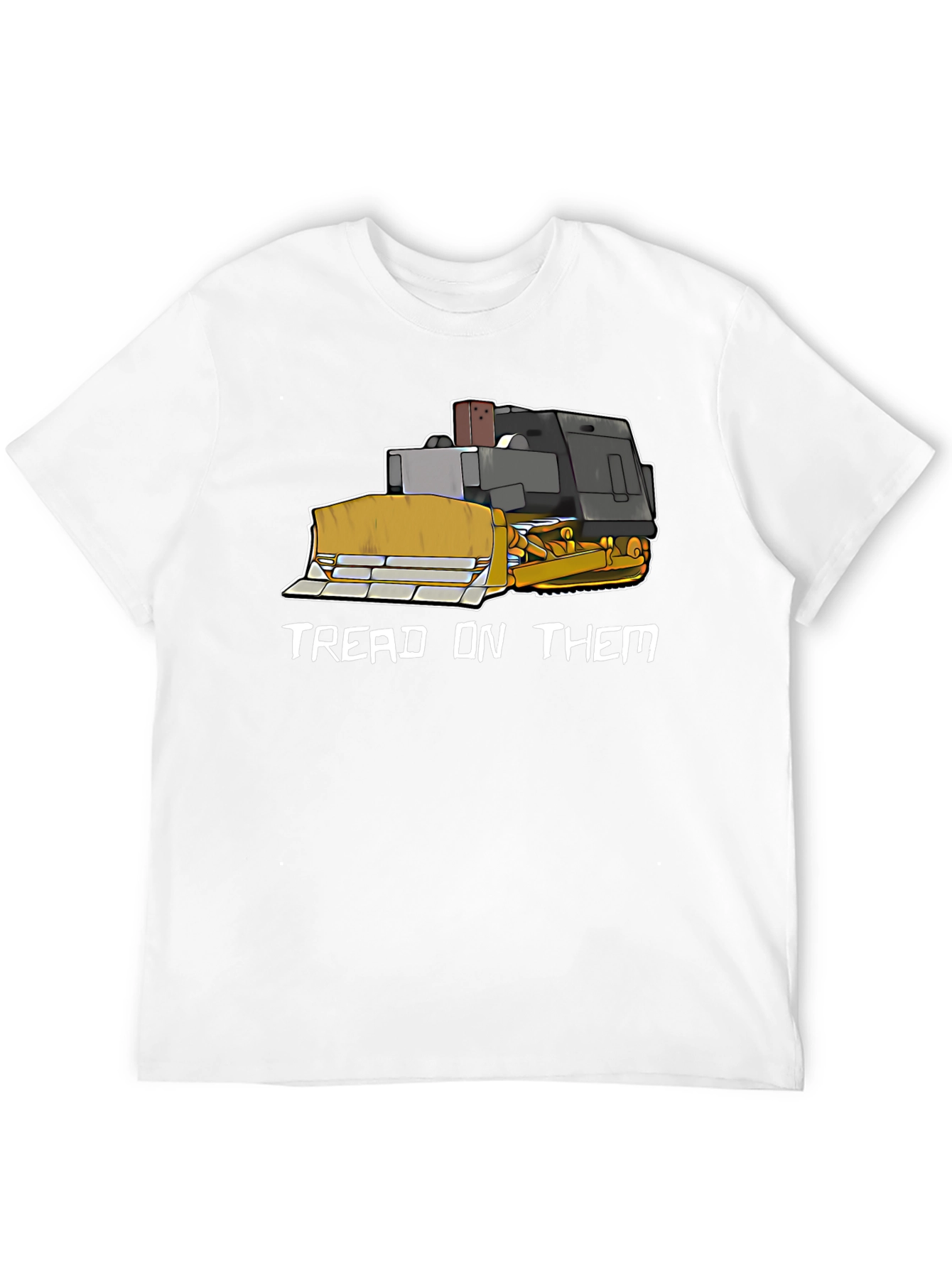 Black Tread On Them Funny Bulldozer T-Shirt view 12