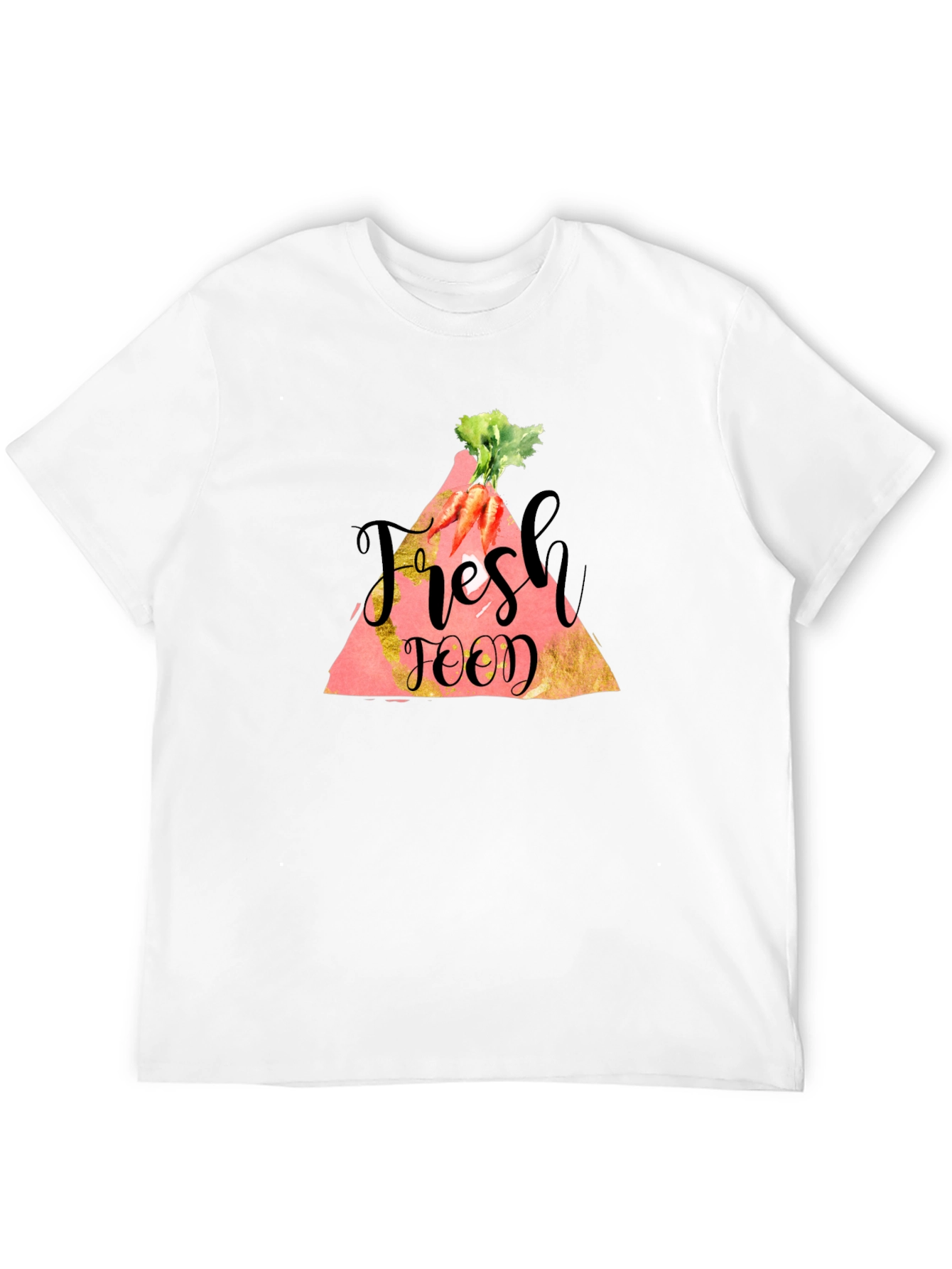Black Fresh Food Carrot Graphic Tee - Unisex Black T-Shirt view 12