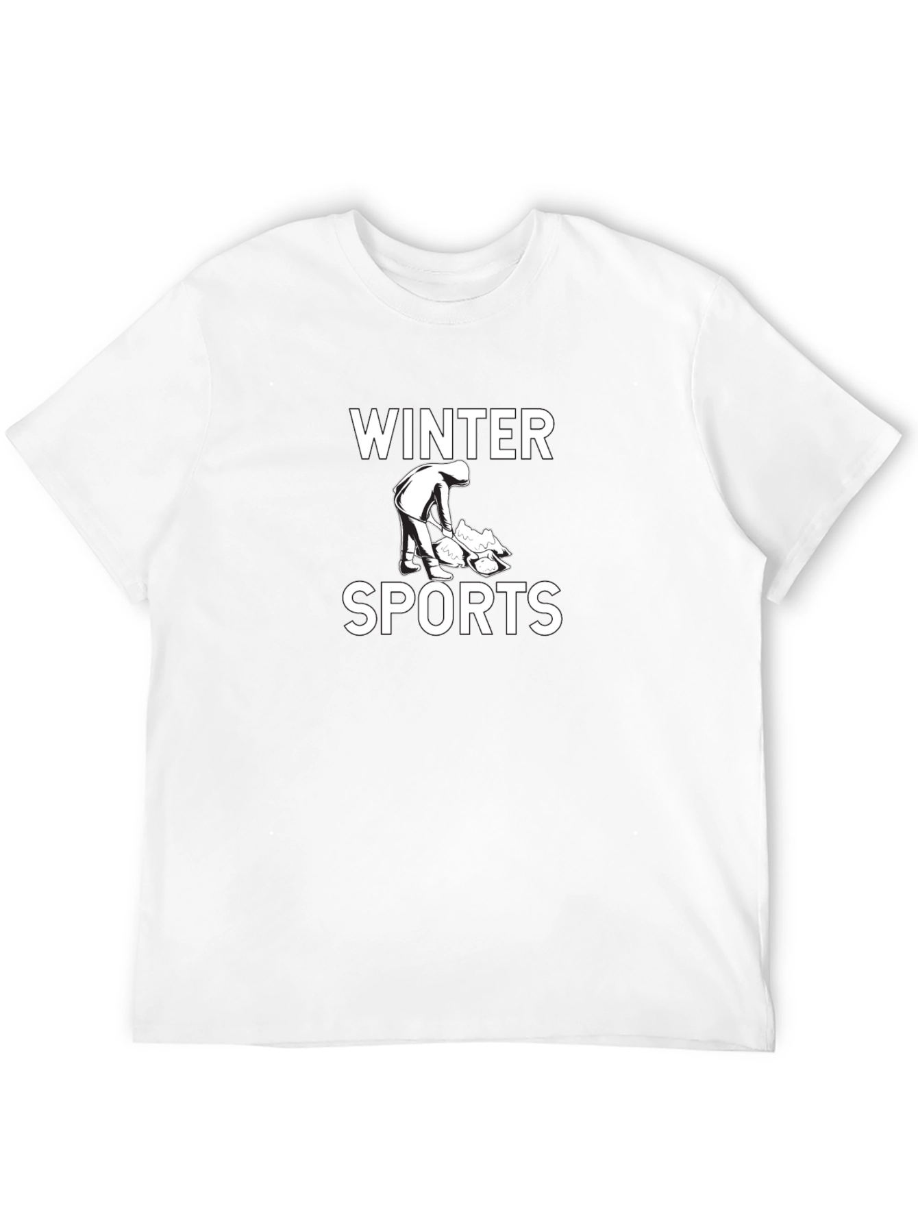 Black Winter Sports Graphic Tee - Black view 12