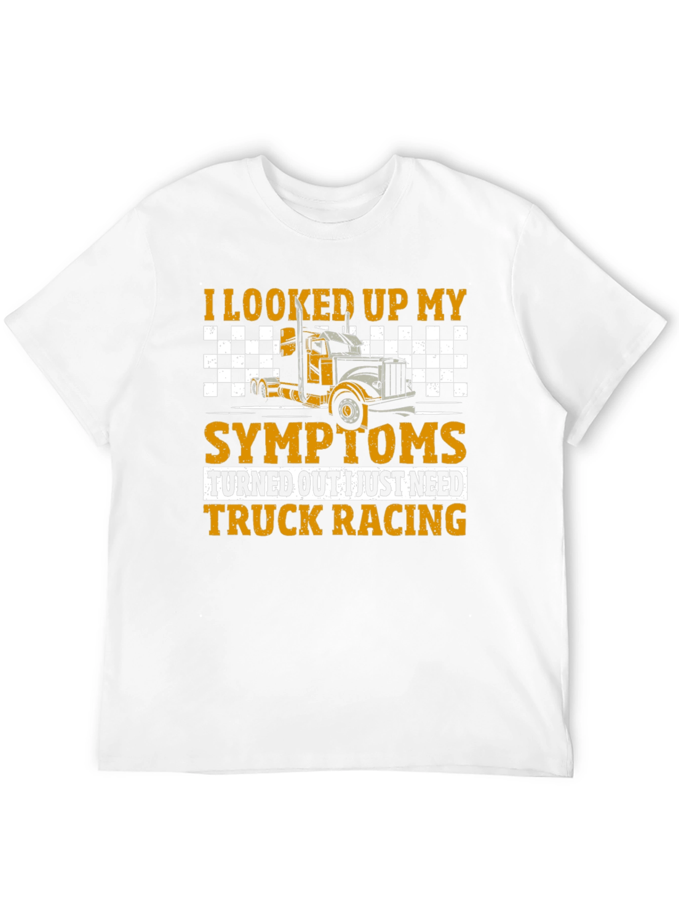 Black Truck Racing T-Shirt - Symptom Relief Funny Tee view 12