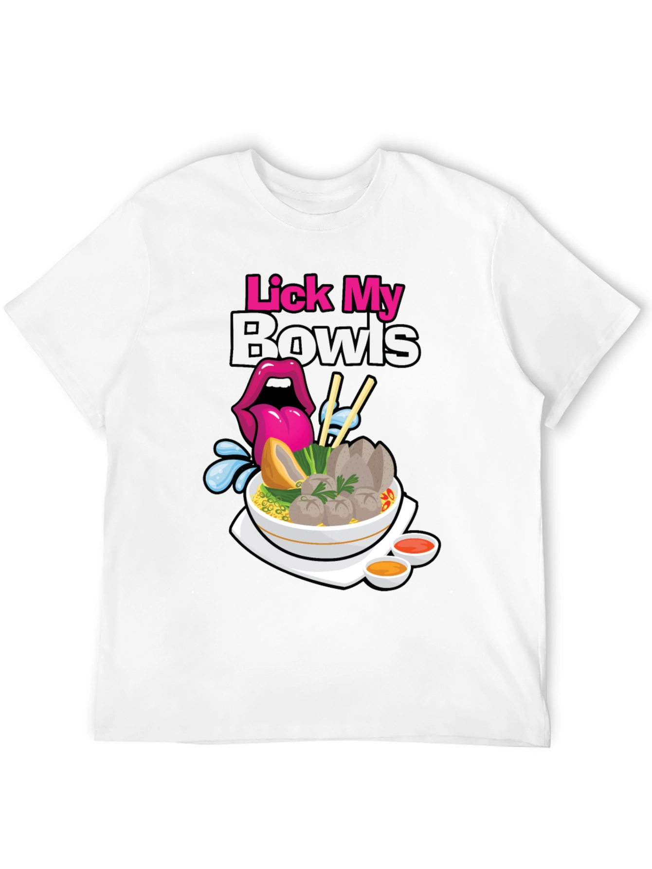 Black Lick My Bowls Graphic T-Shirt view 12