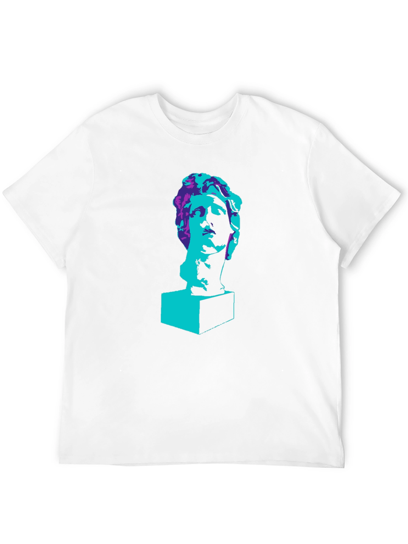 Black Statue Head Graphic T-Shirt - Trendy Artistic Tee view 12