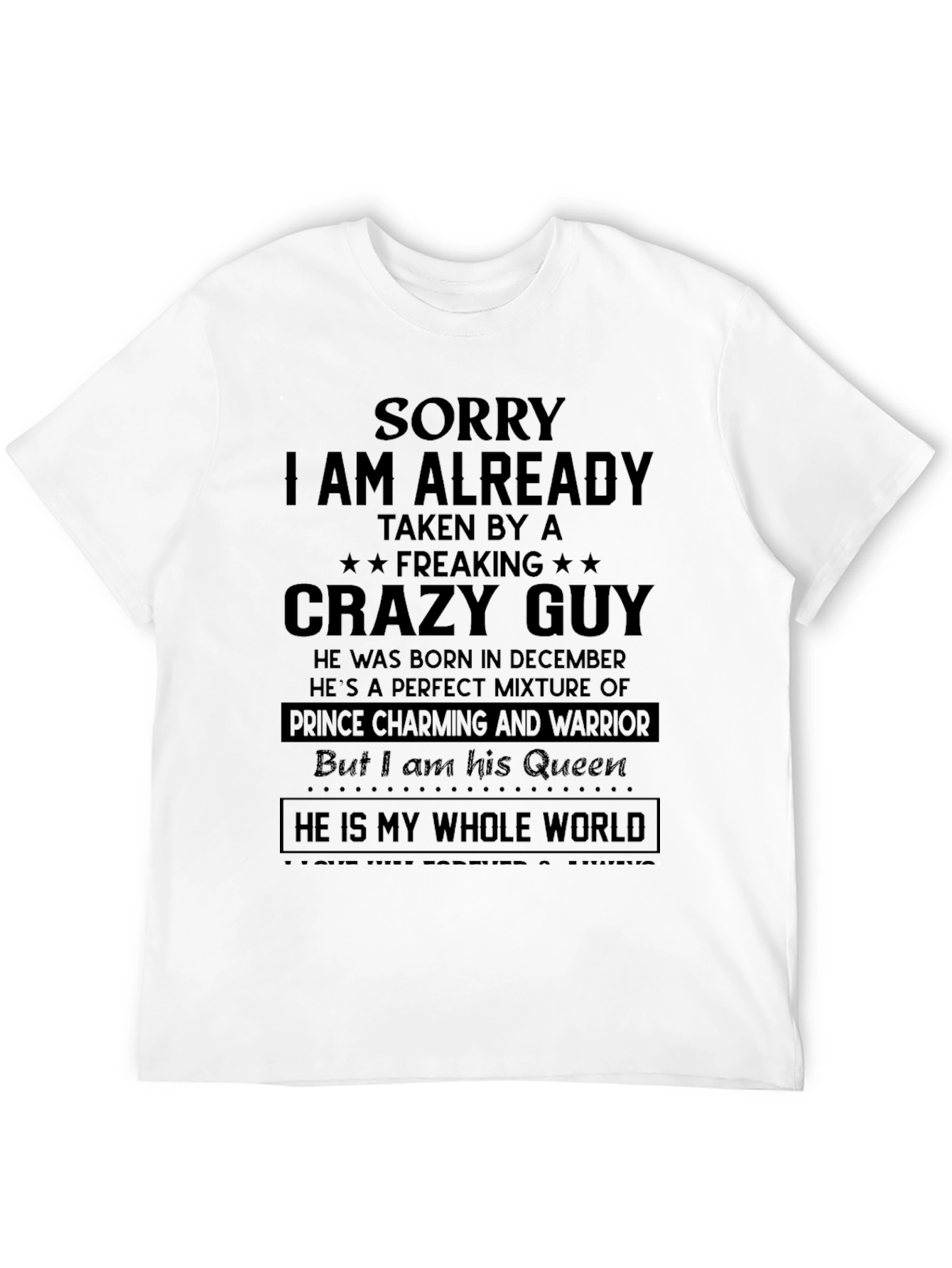 Black Crazy Guy T-Shirt - Already Taken view 12