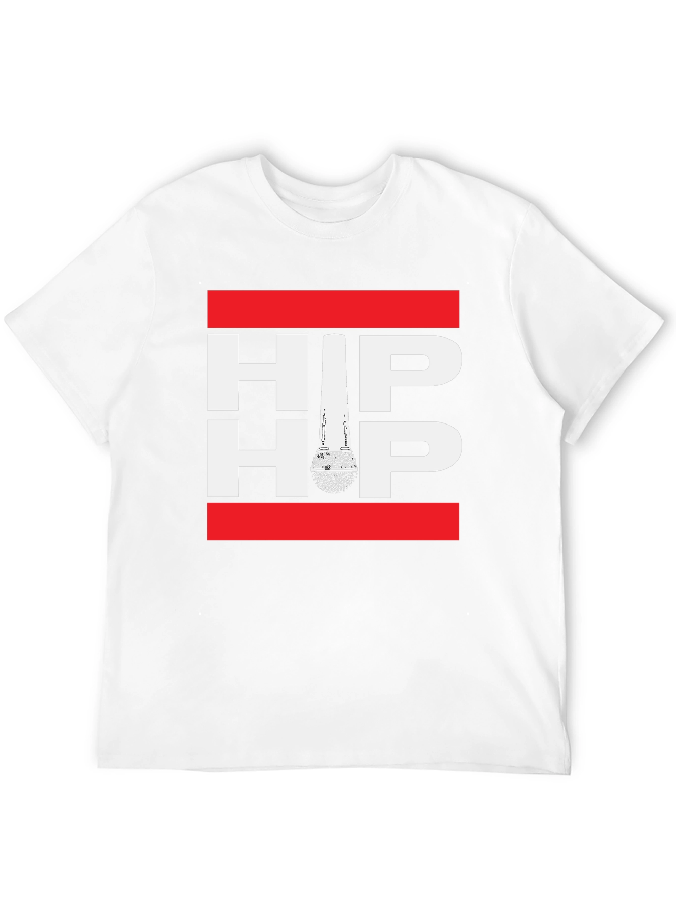 Black Hip Hop Microphone Graphic Print Tee view 12