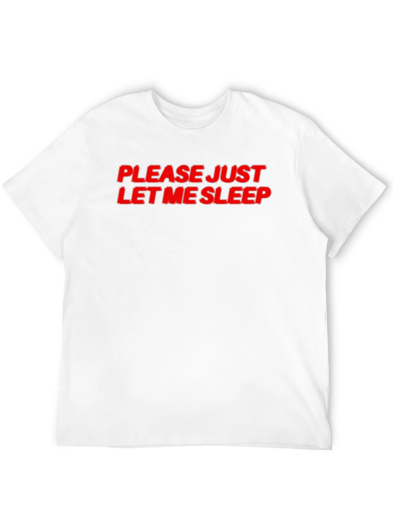 Black Please Let Me Sleep T-Shirt - Black Cotton Tee view 12