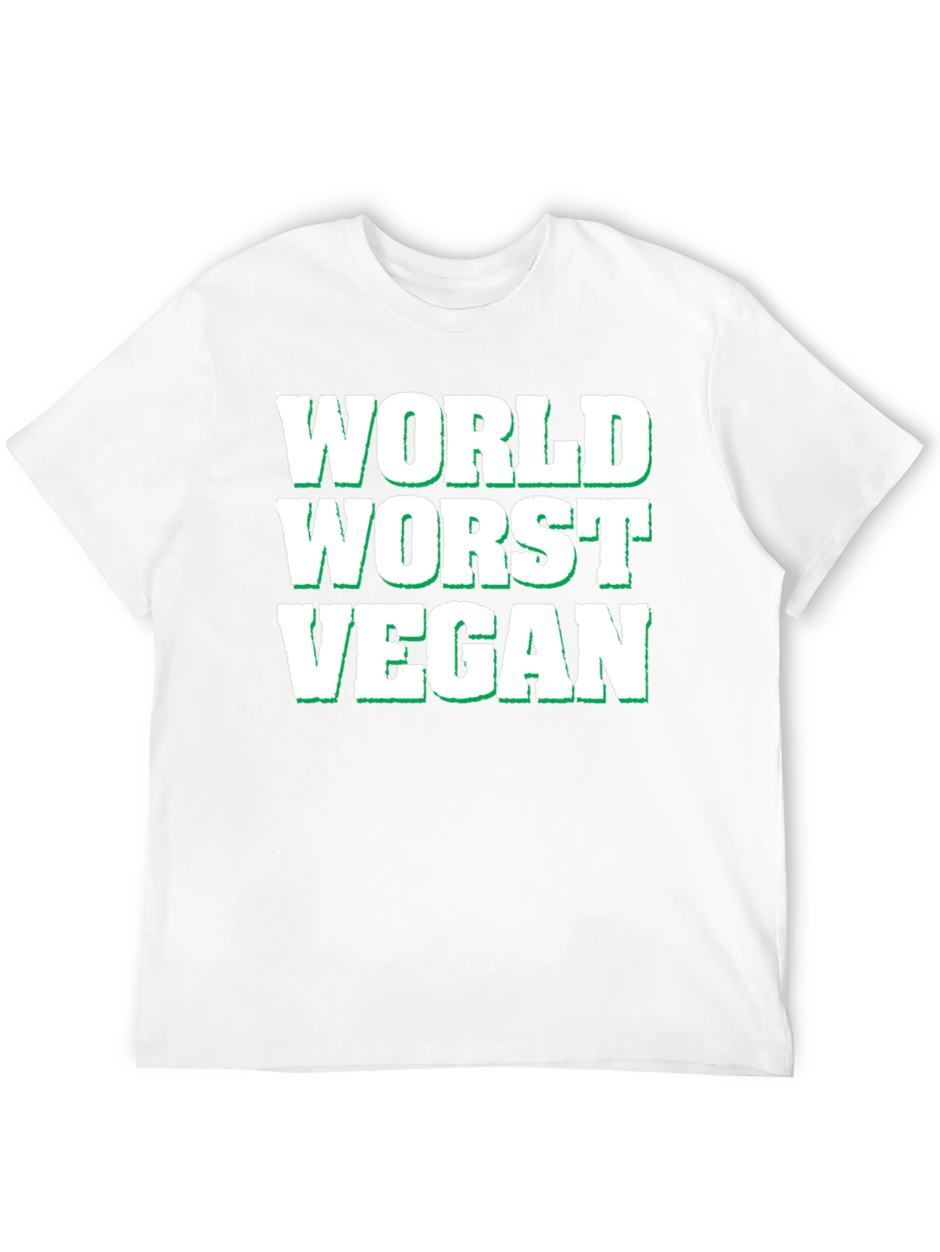 Black World's Worst Vegan T-Shirt - Funny Novelty Tee view 12