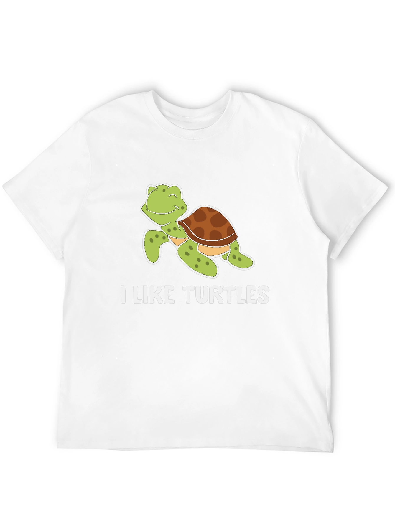 Black I Like Turtles T-Shirt view 12