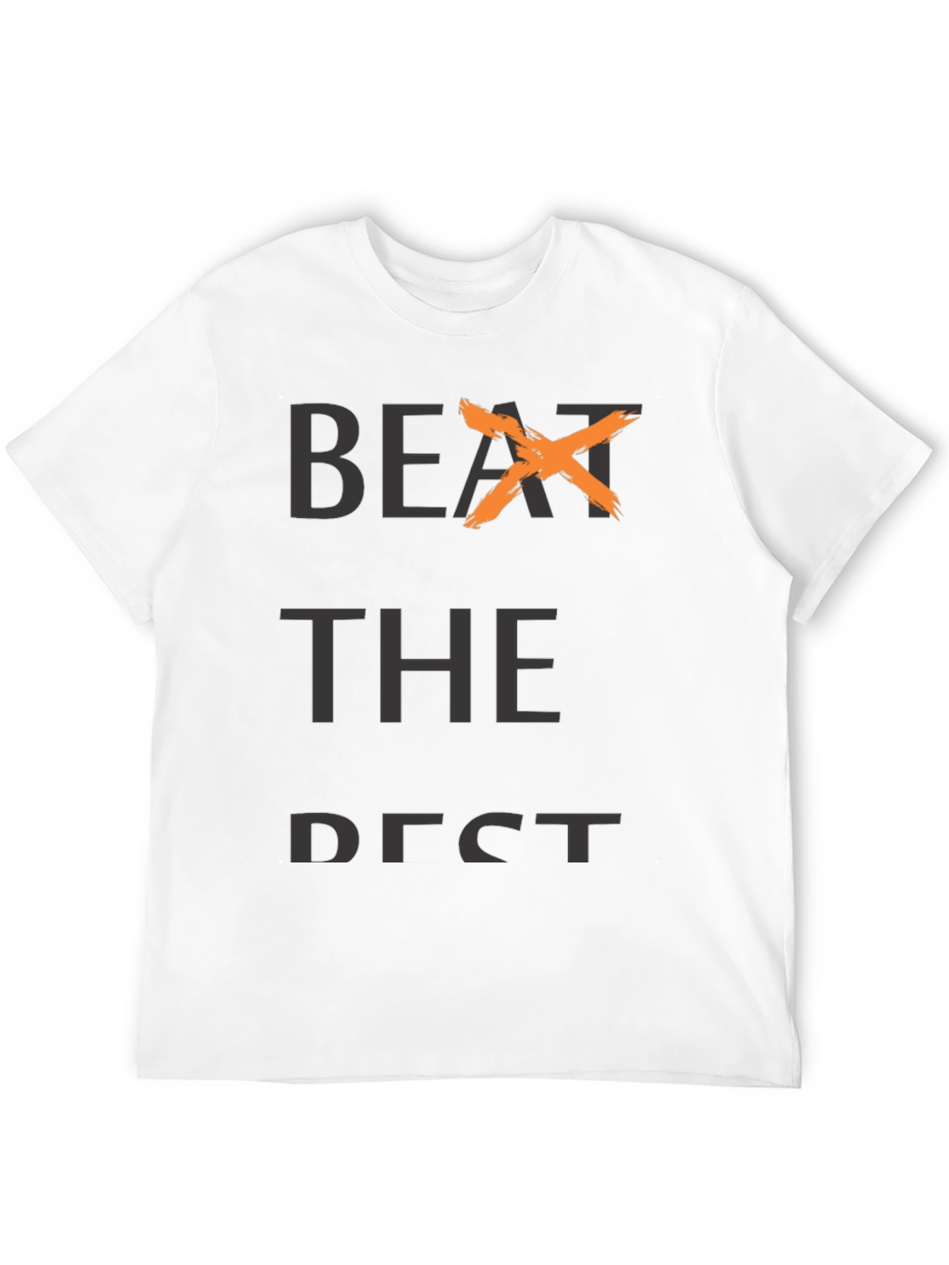Black Beat the Best Black Graphic T-Shirt view 12