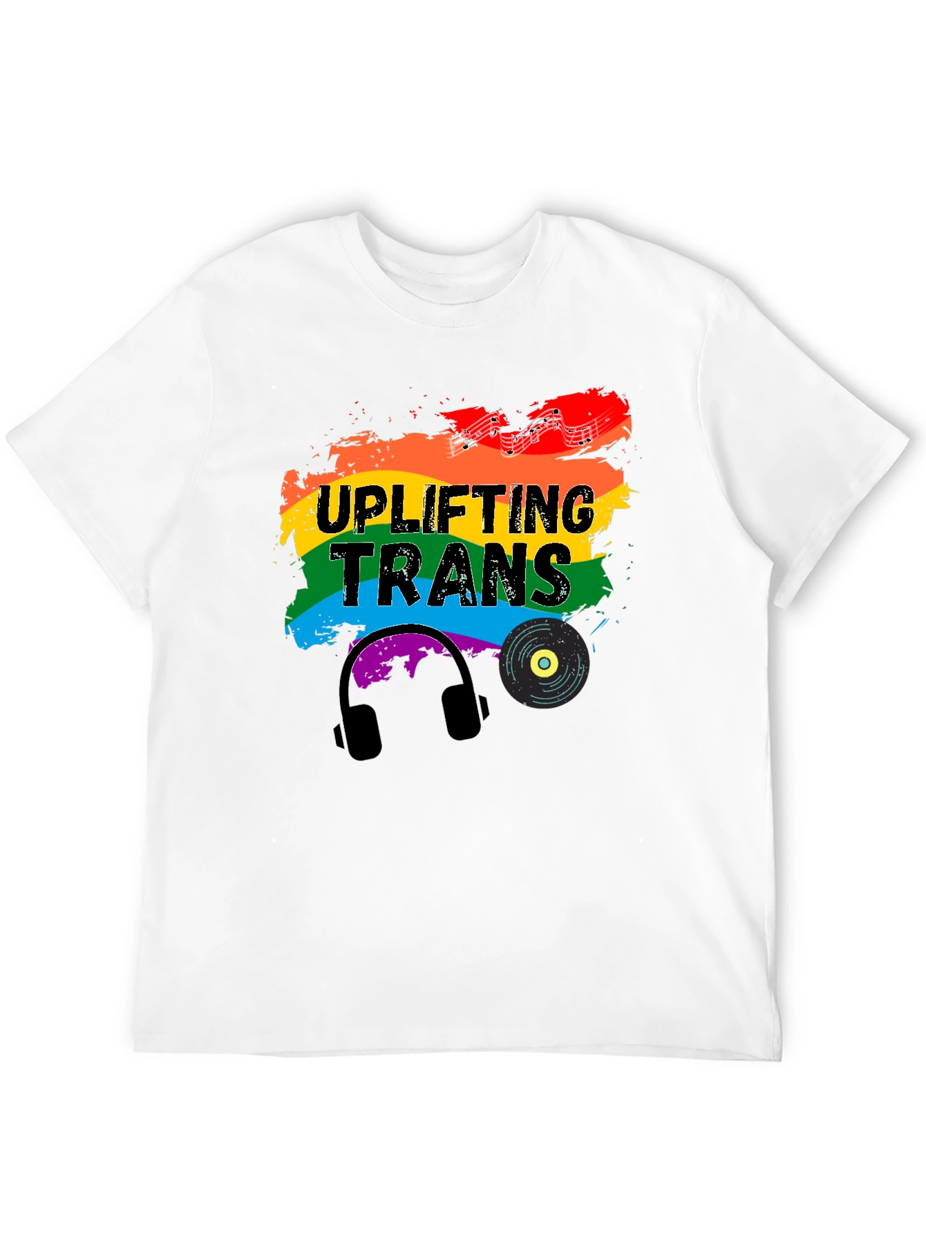 Black Uplifting Trans Pride T-Shirt view 12