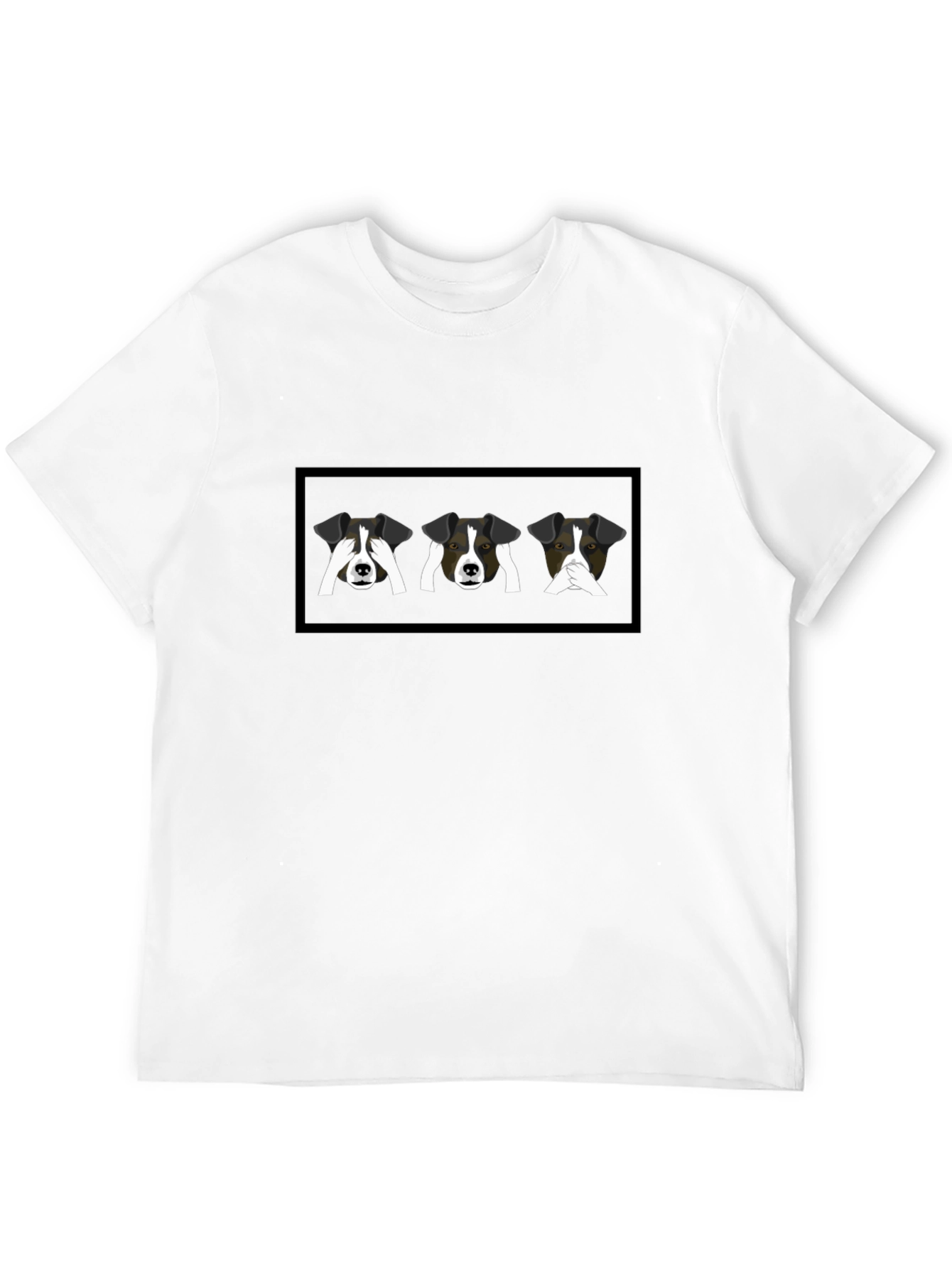 Black Dog Speak T-Shirt: Hear, See, Speak No Evil view 12
