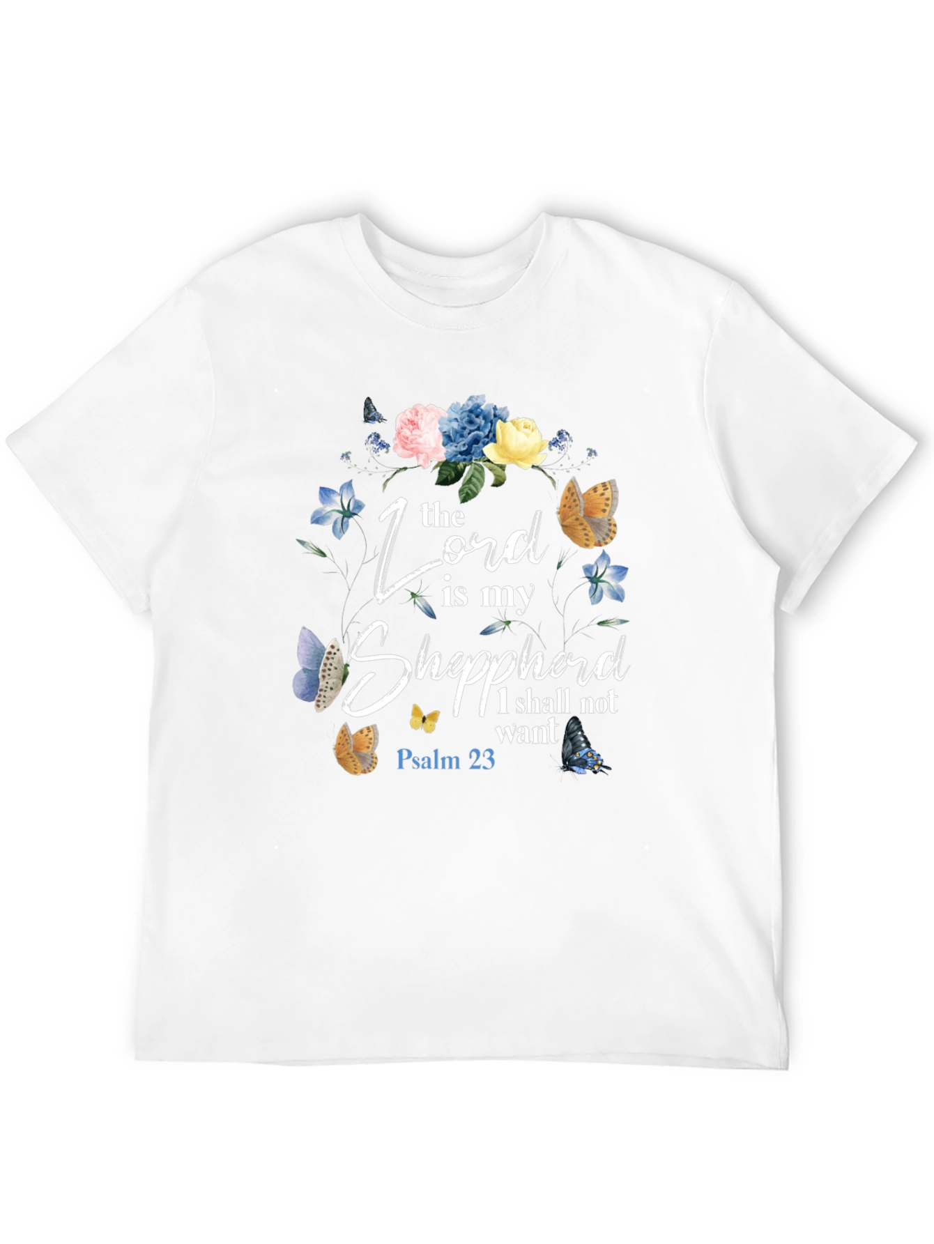 Black The Lord is my Shepherd T-Shirt view 12