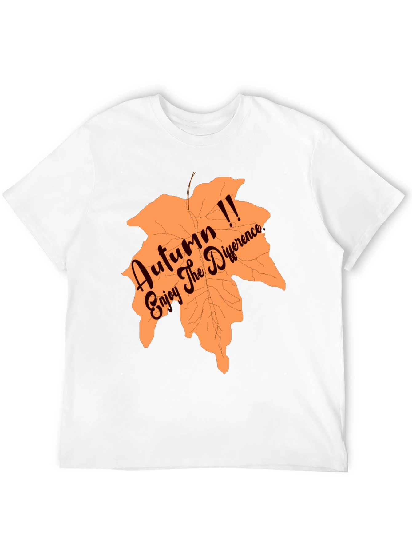 Black Autumn Leaf T-Shirt - Enjoy the Difference! view 12