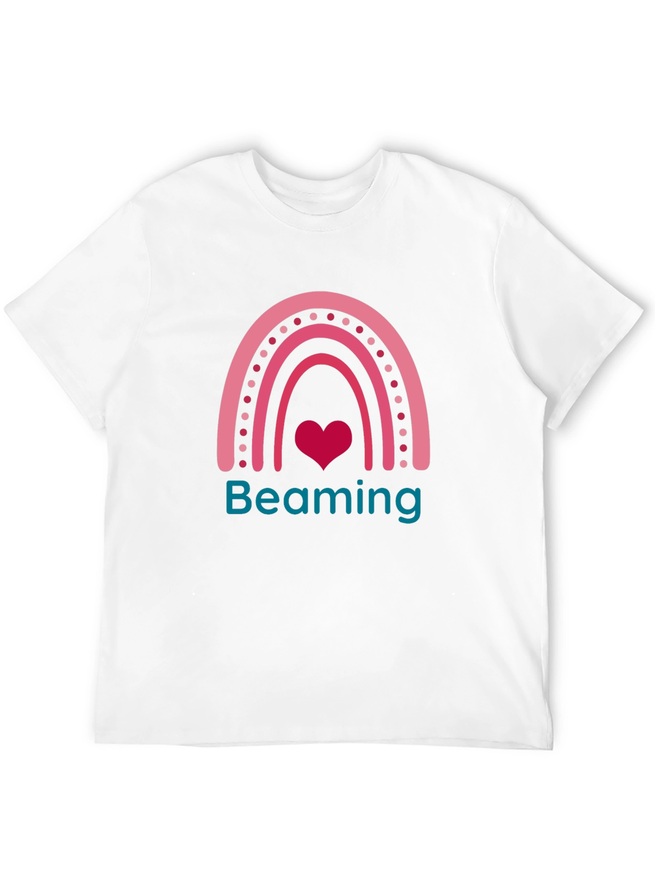Black Beaming Heart Rainbow Graphic Tee view 12