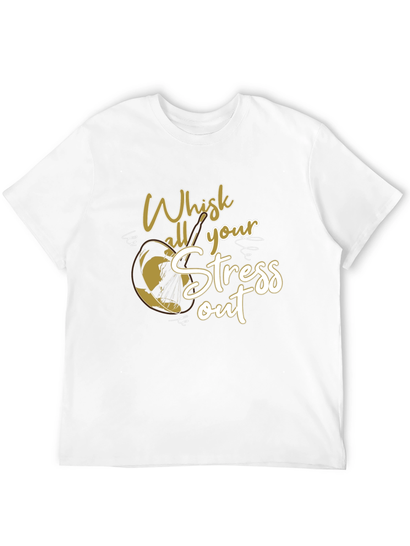 Black Whisk Your Stress Out Graphic T-Shirt view 12