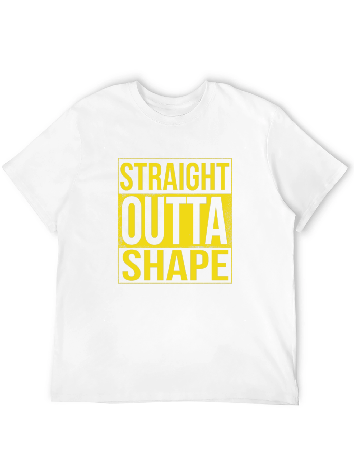Black Straight Outta Shape Graphic T-Shirt - Black view 12