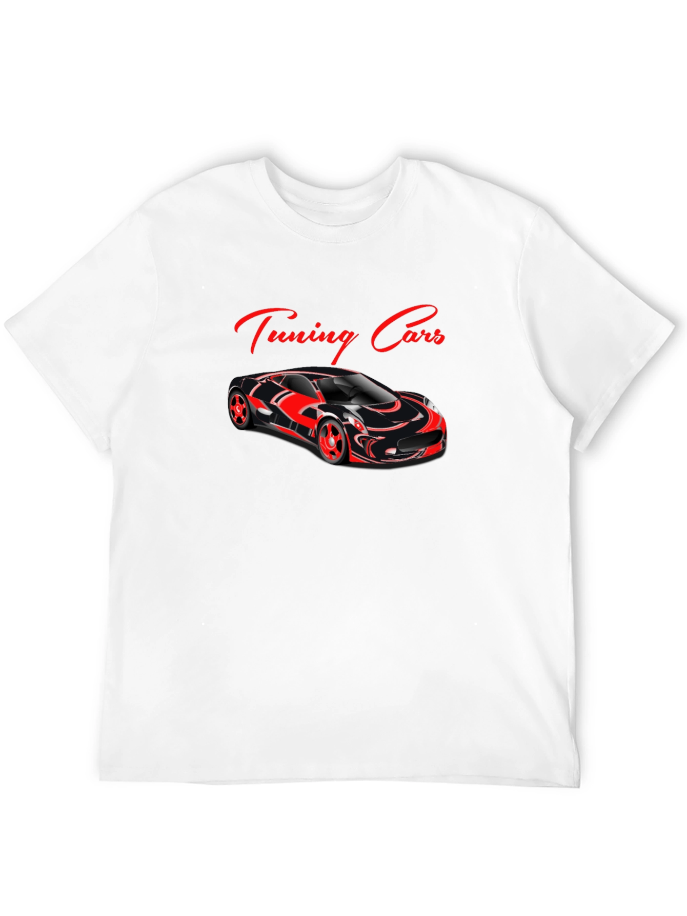 Black Tuning Cars Graphic T-Shirt view 12