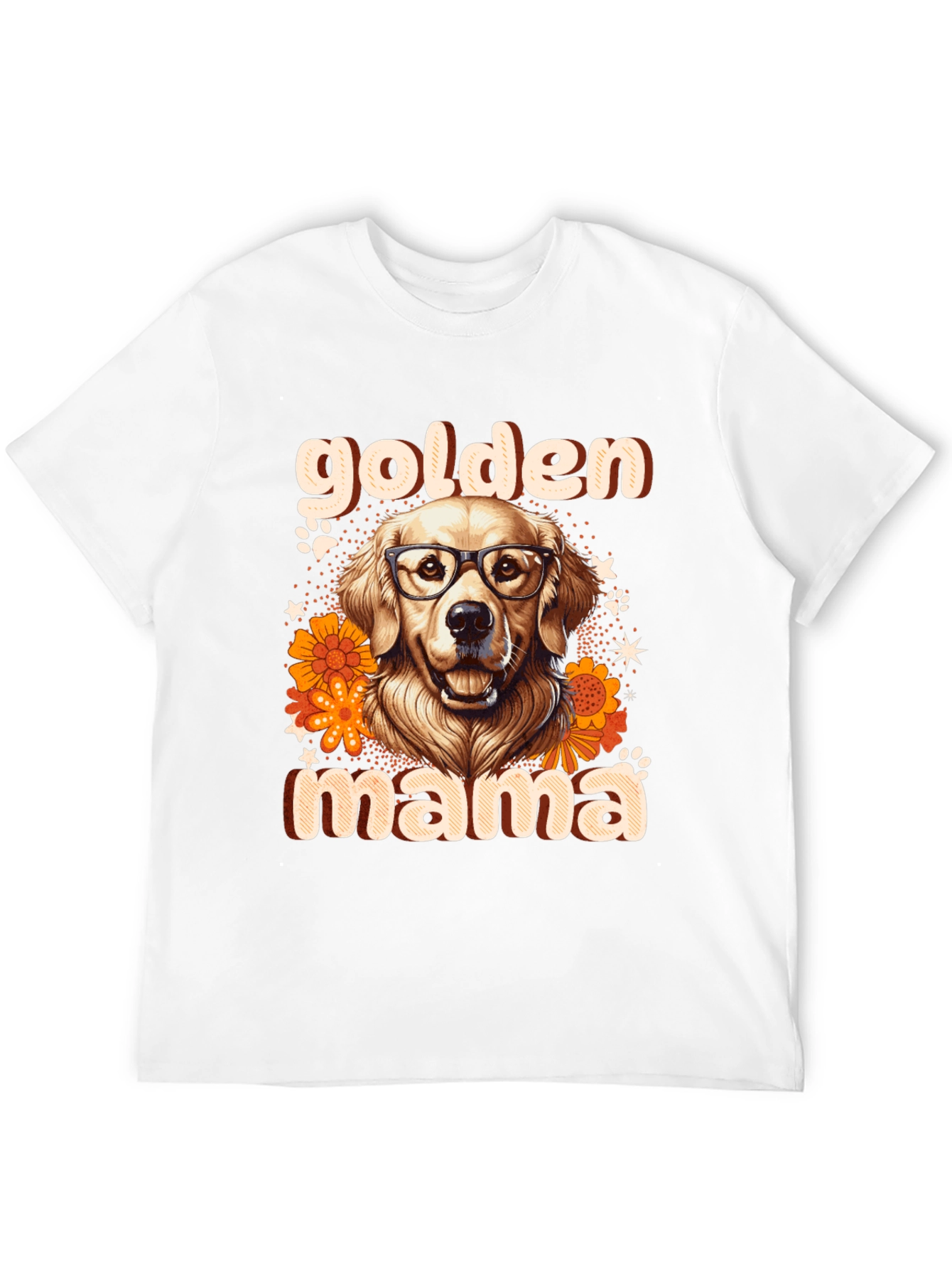 Black Golden Mama Dog T-Shirt view 12