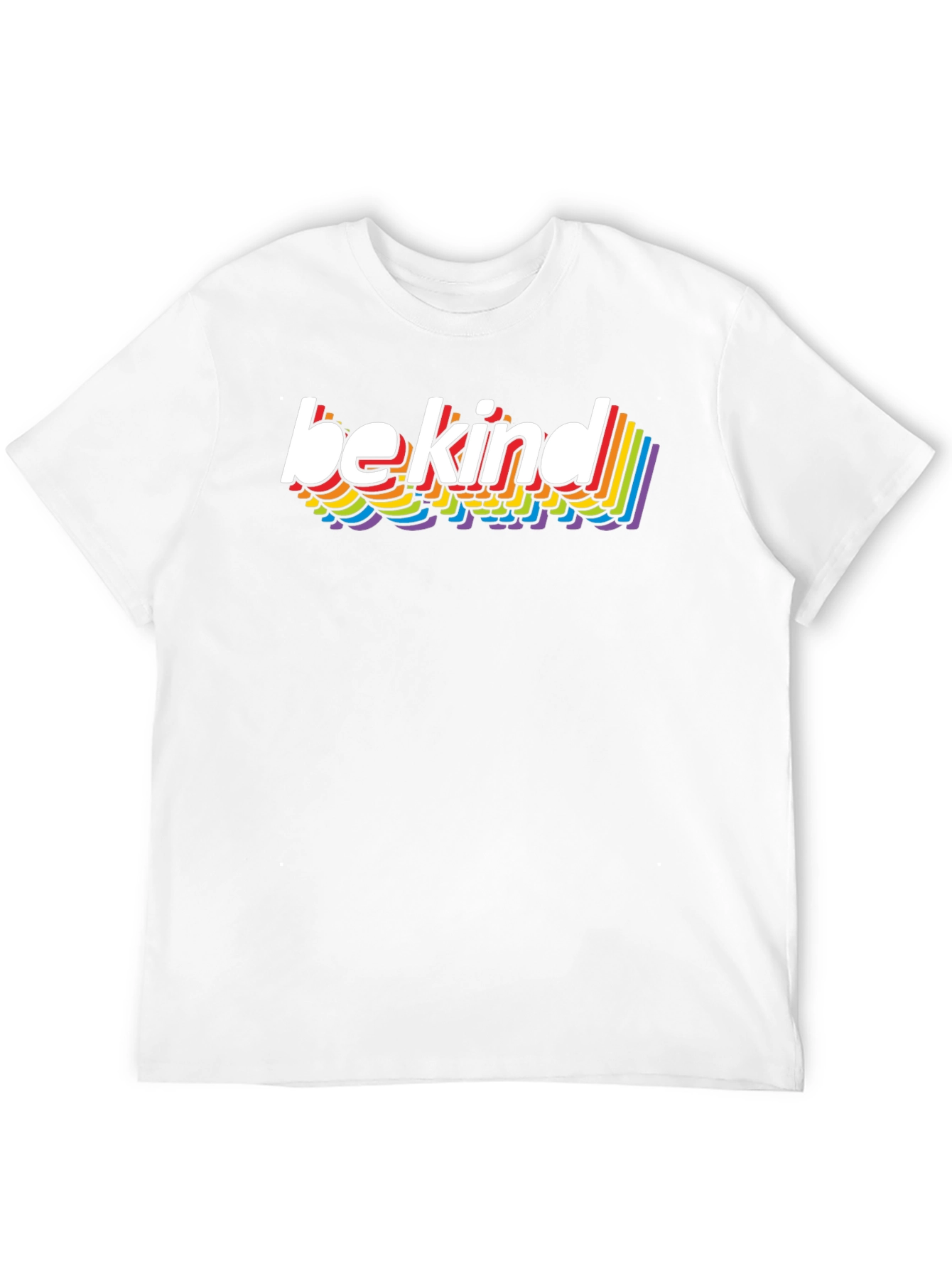 Black Be Kind Rainbow T-Shirt - Stylish Casual Tee view 12
