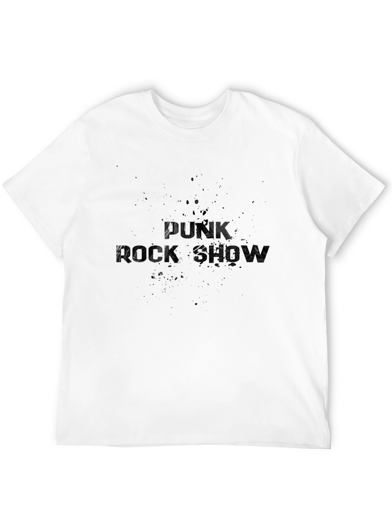 Black Punk Rock Show Black T-Shirt view 12