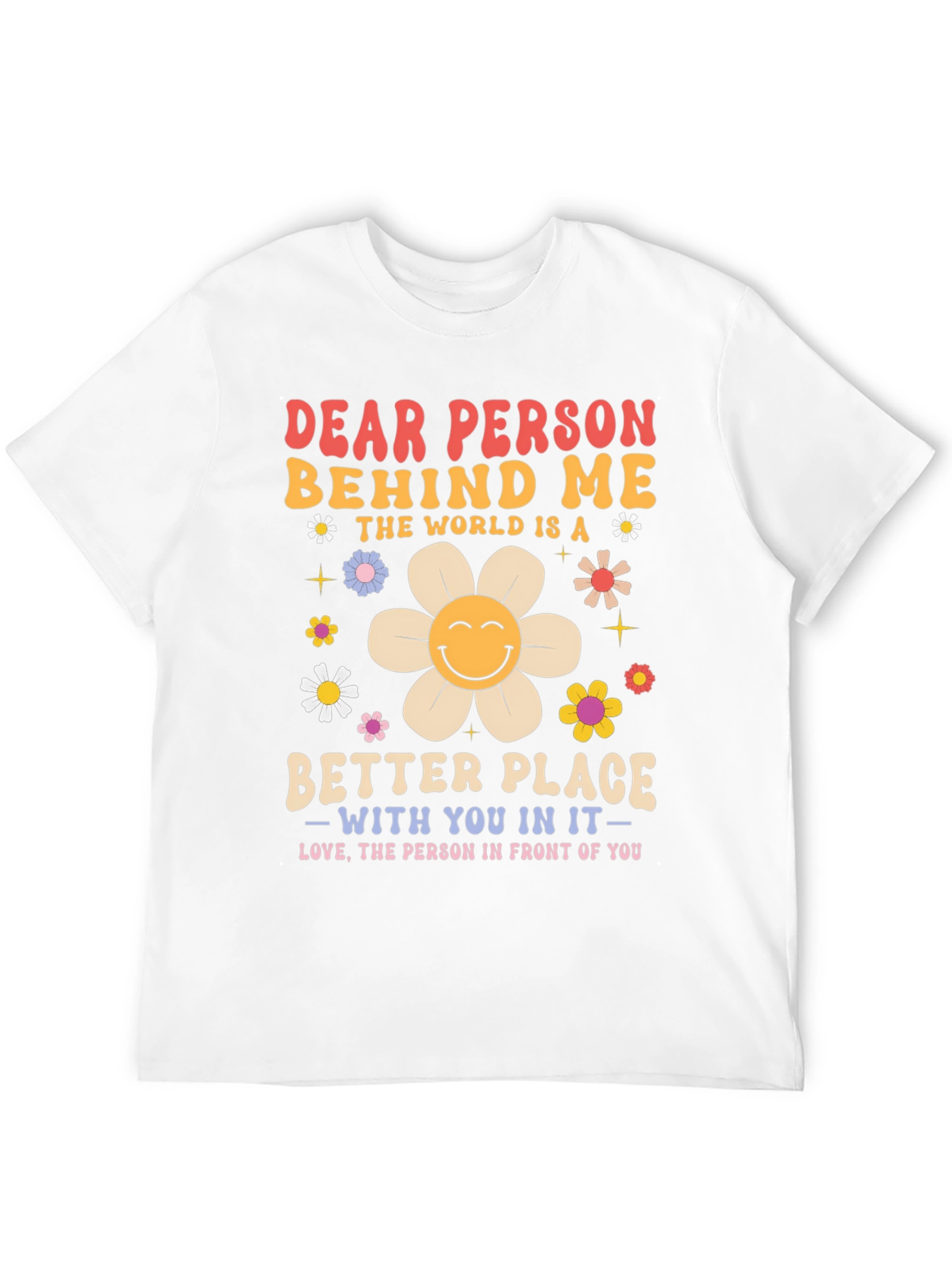 Black Dear Person Behind Me Graphic Tee - Positive Message view 12