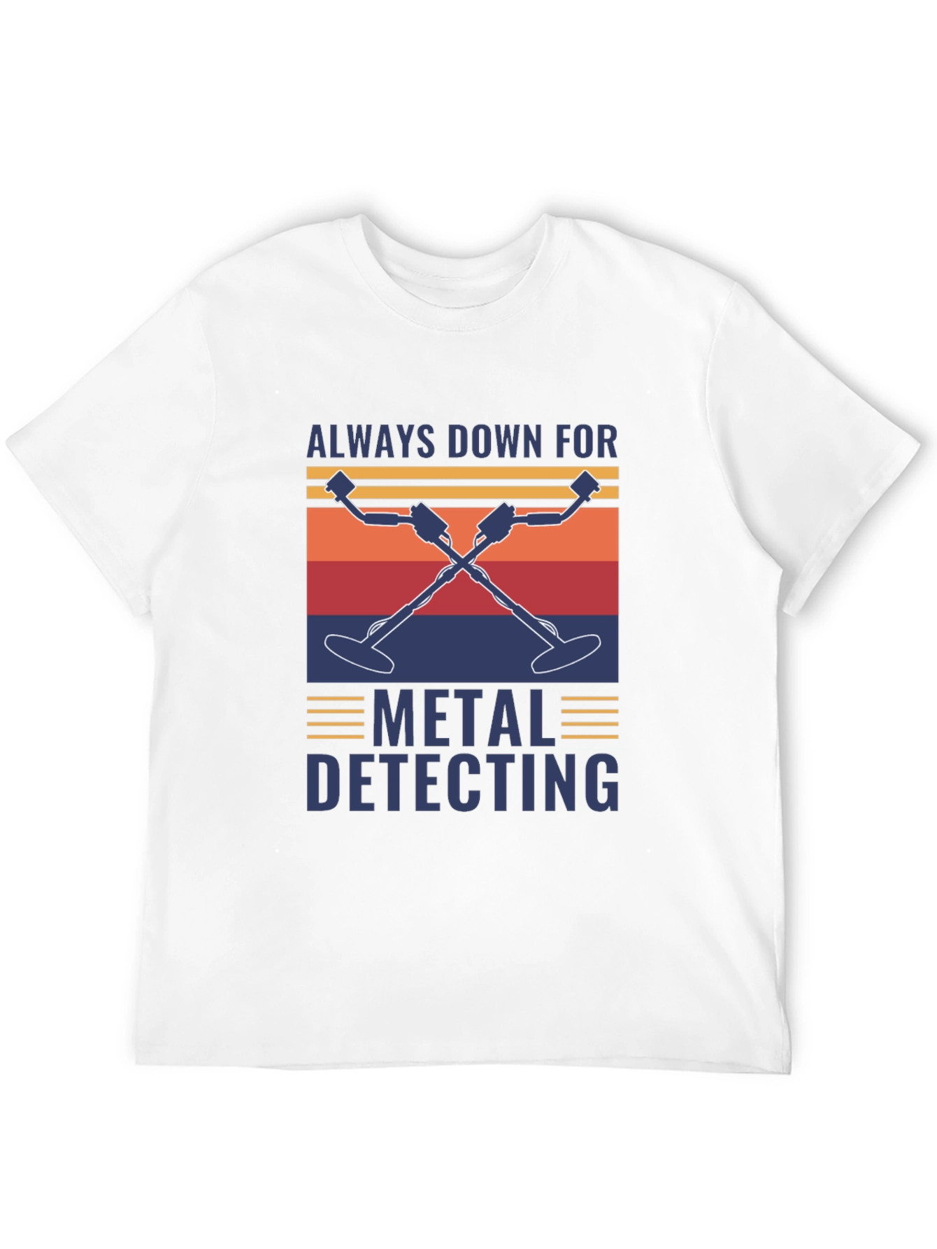 Black Metal Detecting T-Shirt - Always Down For view 12