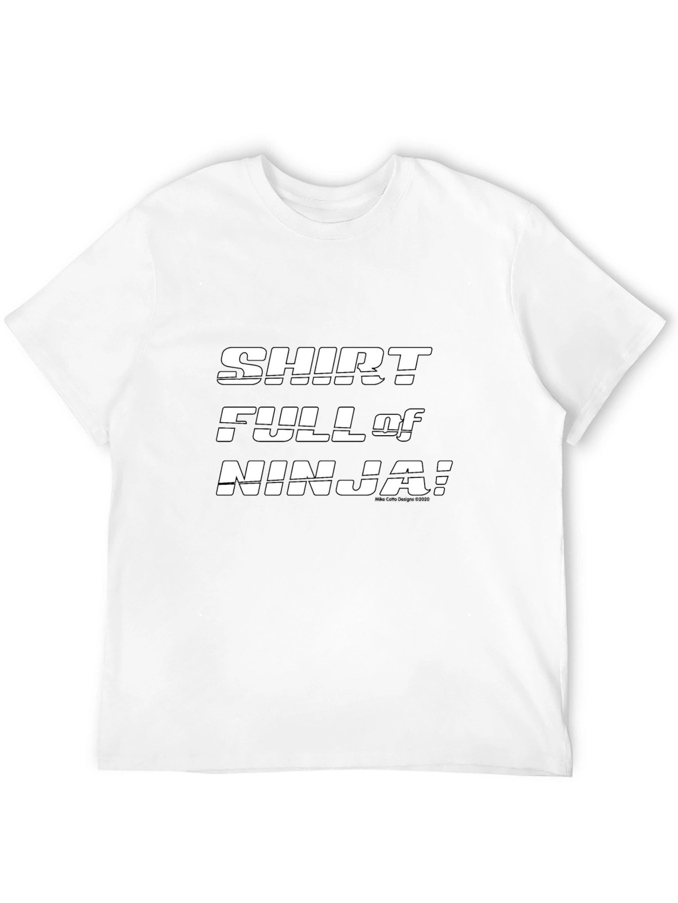 Black Shirt Full of Ninja! Graphic T-Shirt view 12