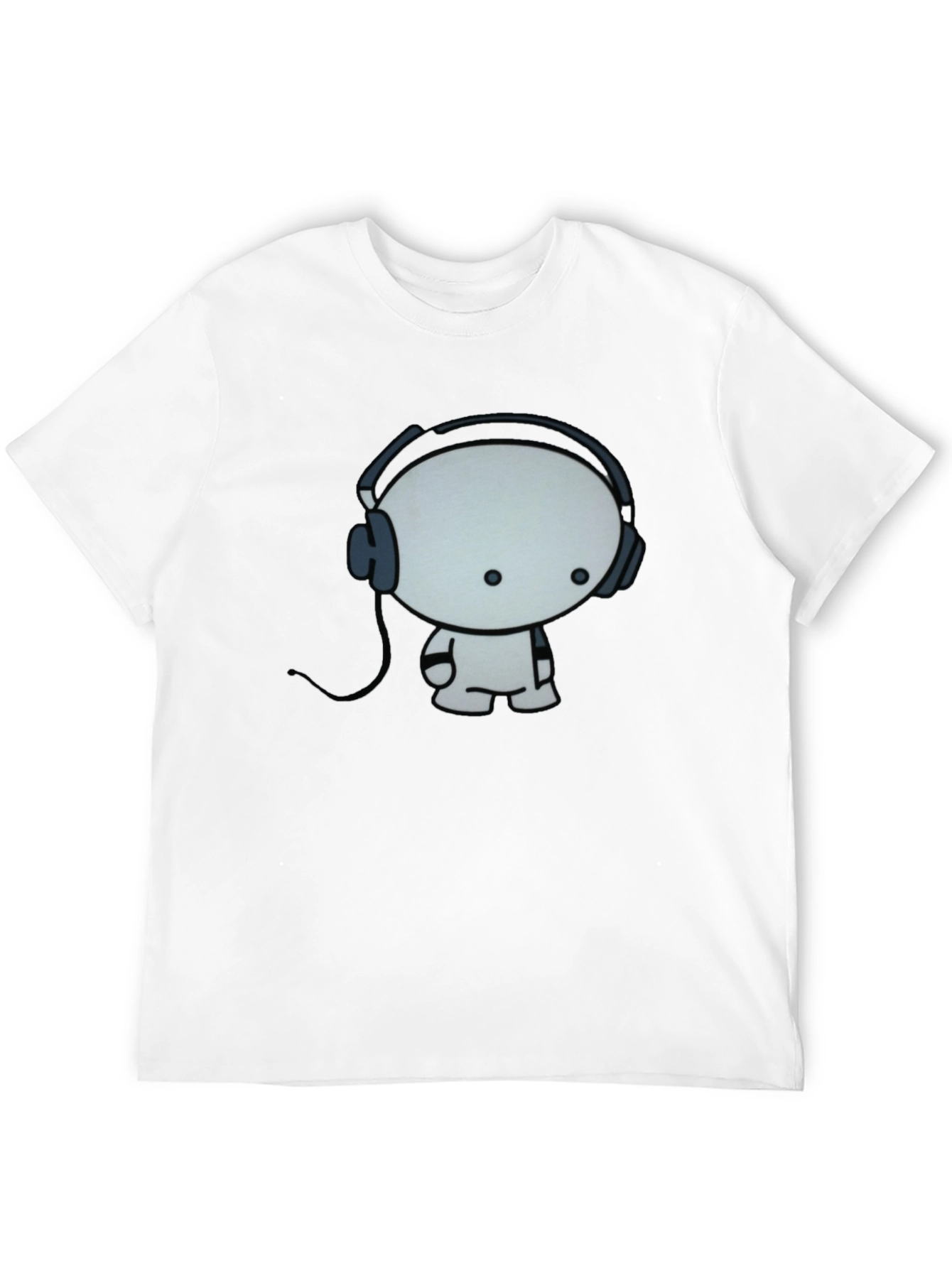 Black Cool Cartoon Character Graphic Black T-Shirt view 12