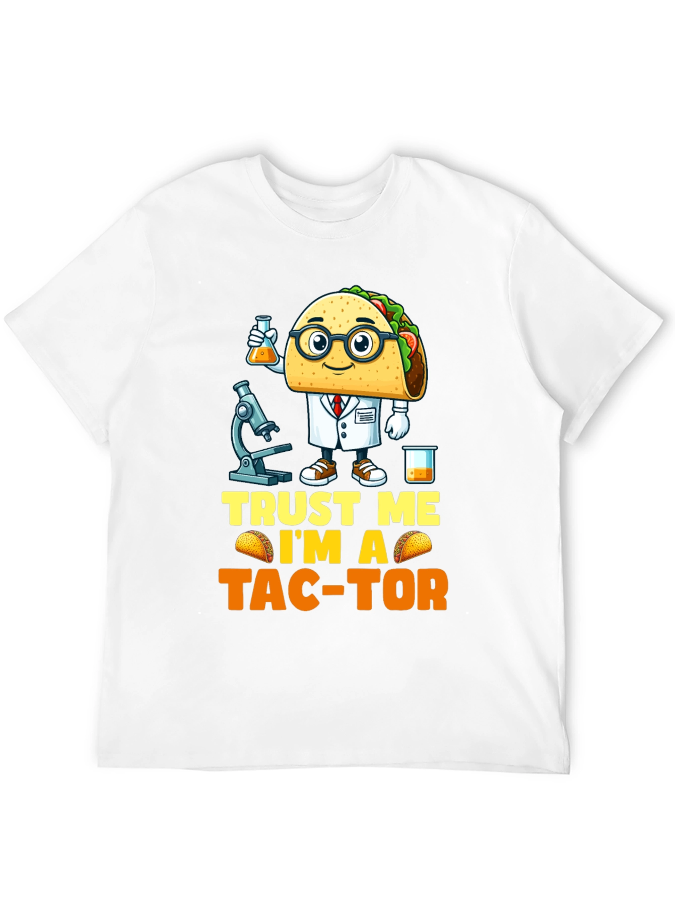 Black Trust Me I'm A Tac-Tor T-Shirt view 12