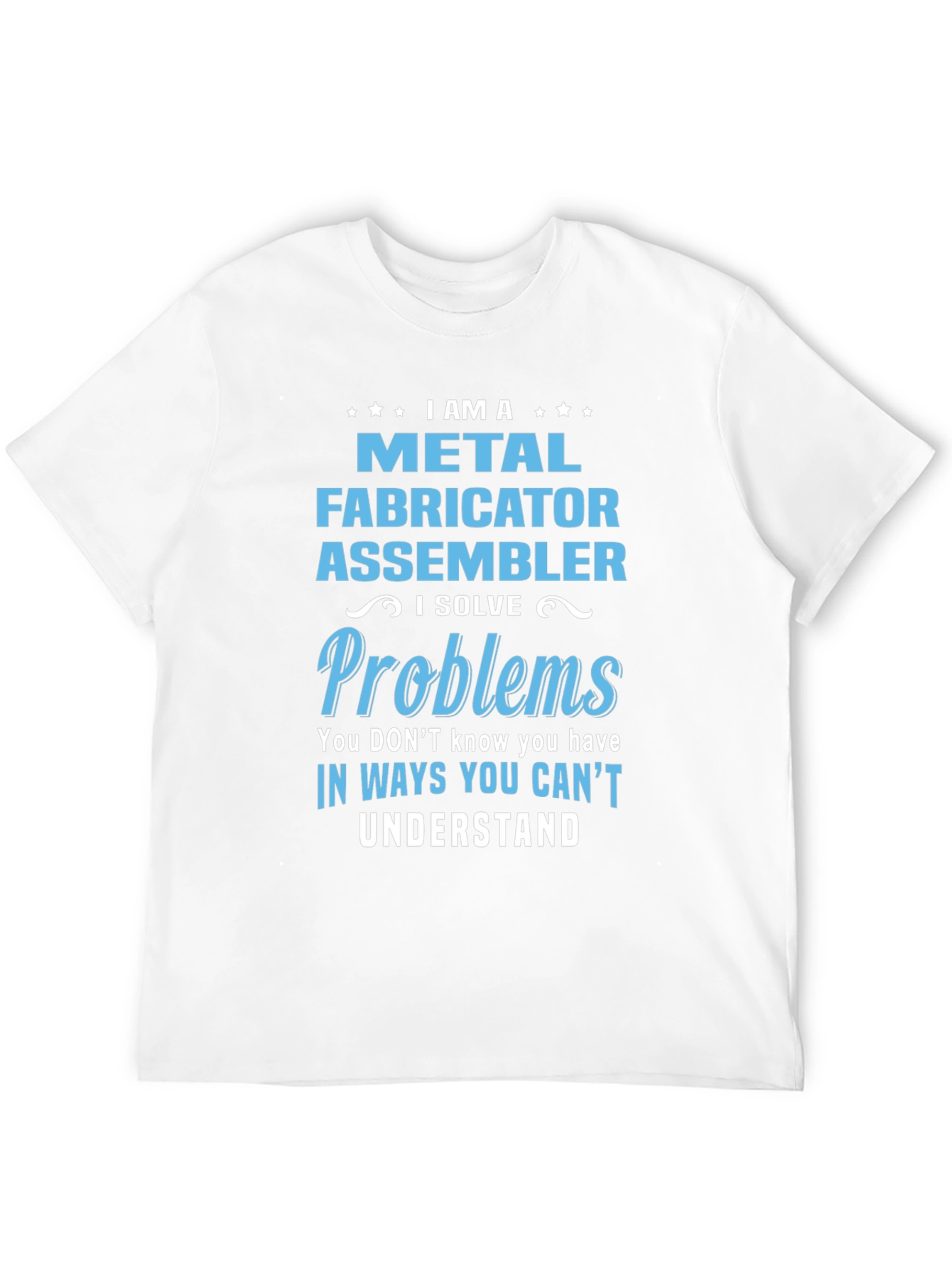 Black Metal Fabricator Assembler Funny T-Shirt view 12