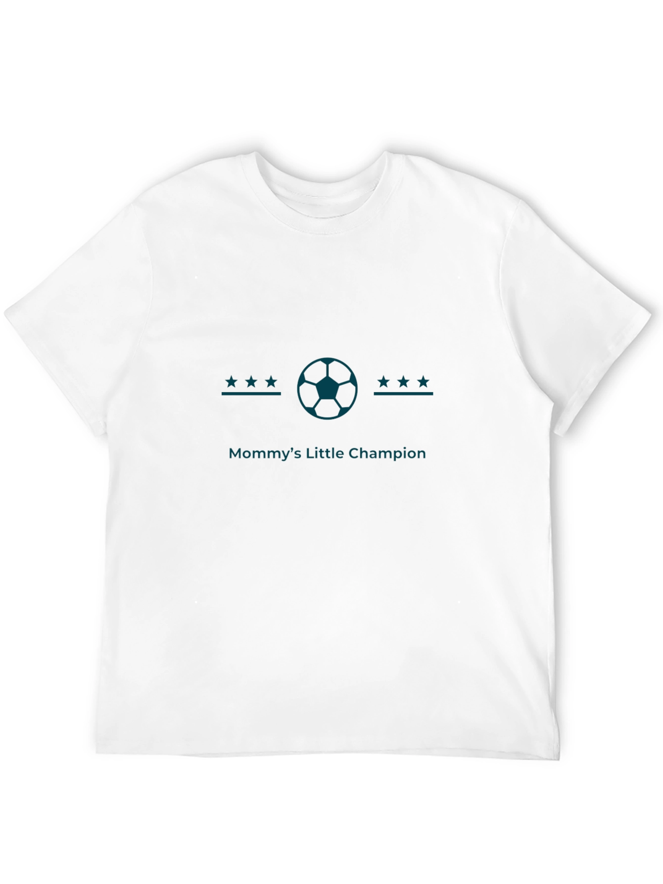 Black Mommy's Little Champion Soccer T-Shirt - Soft Cotton view 12