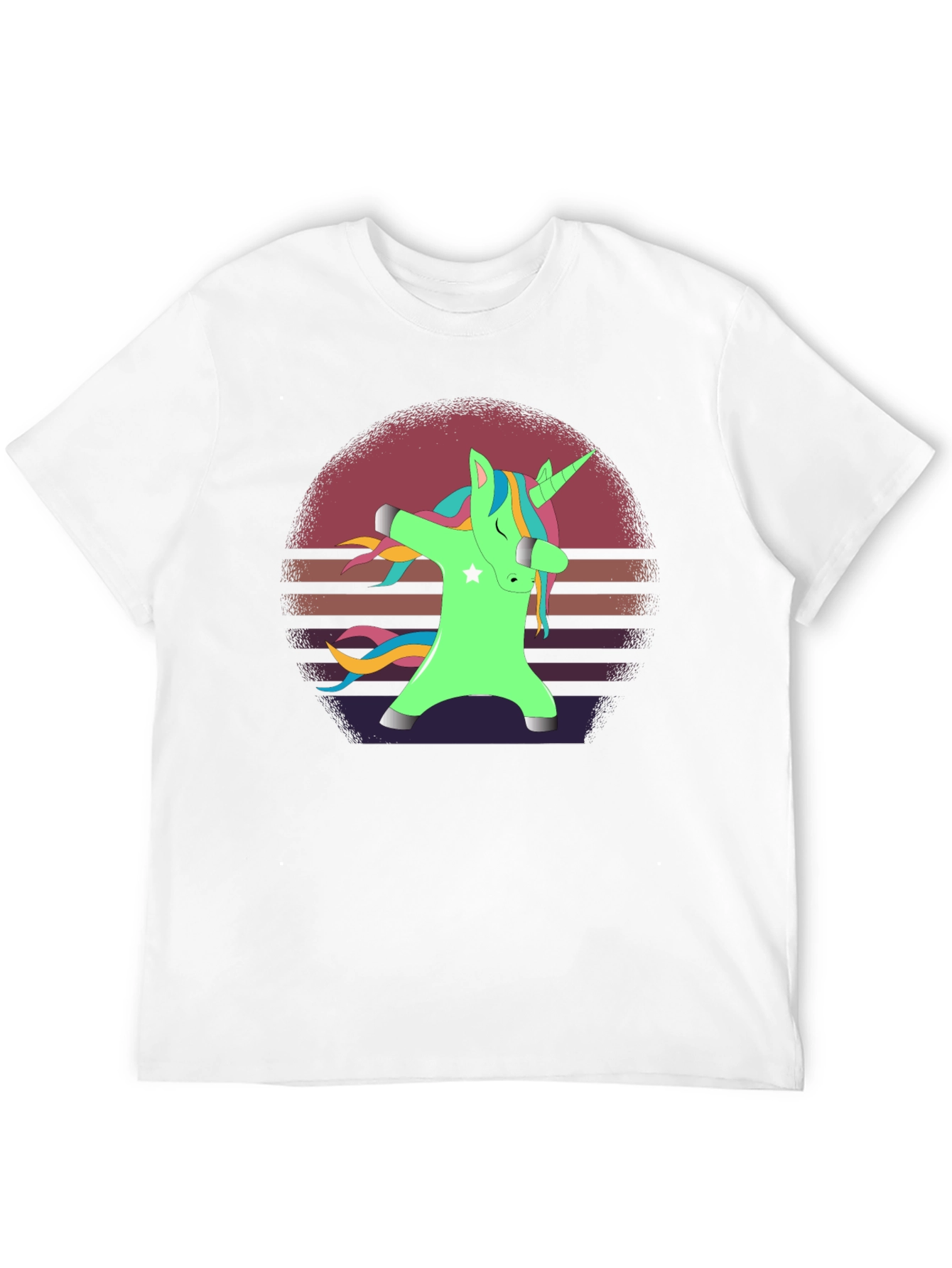 Black Dabbing Unicorn T-Shirt view 12
