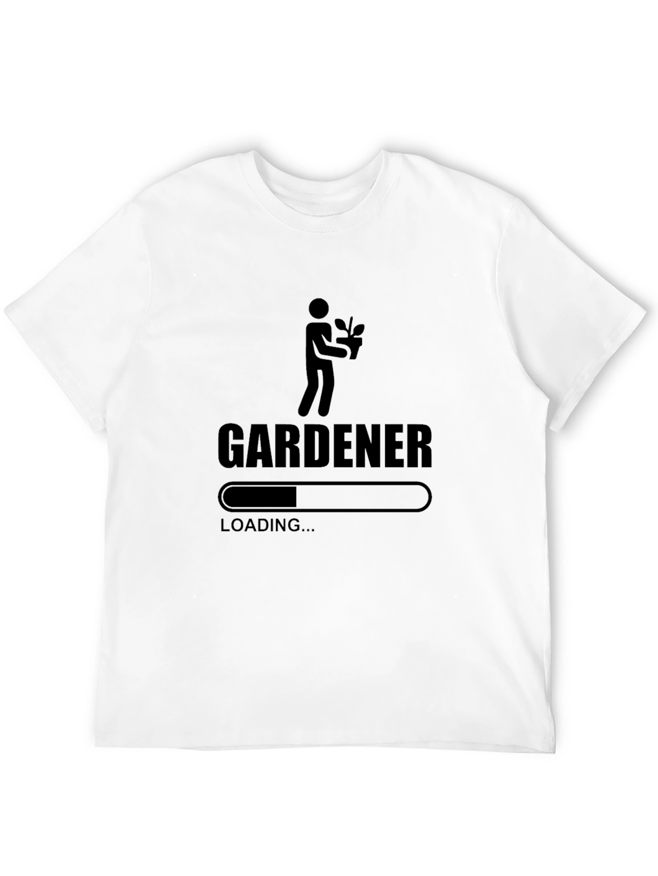 Black Gardener Loading Black T-Shirt view 12