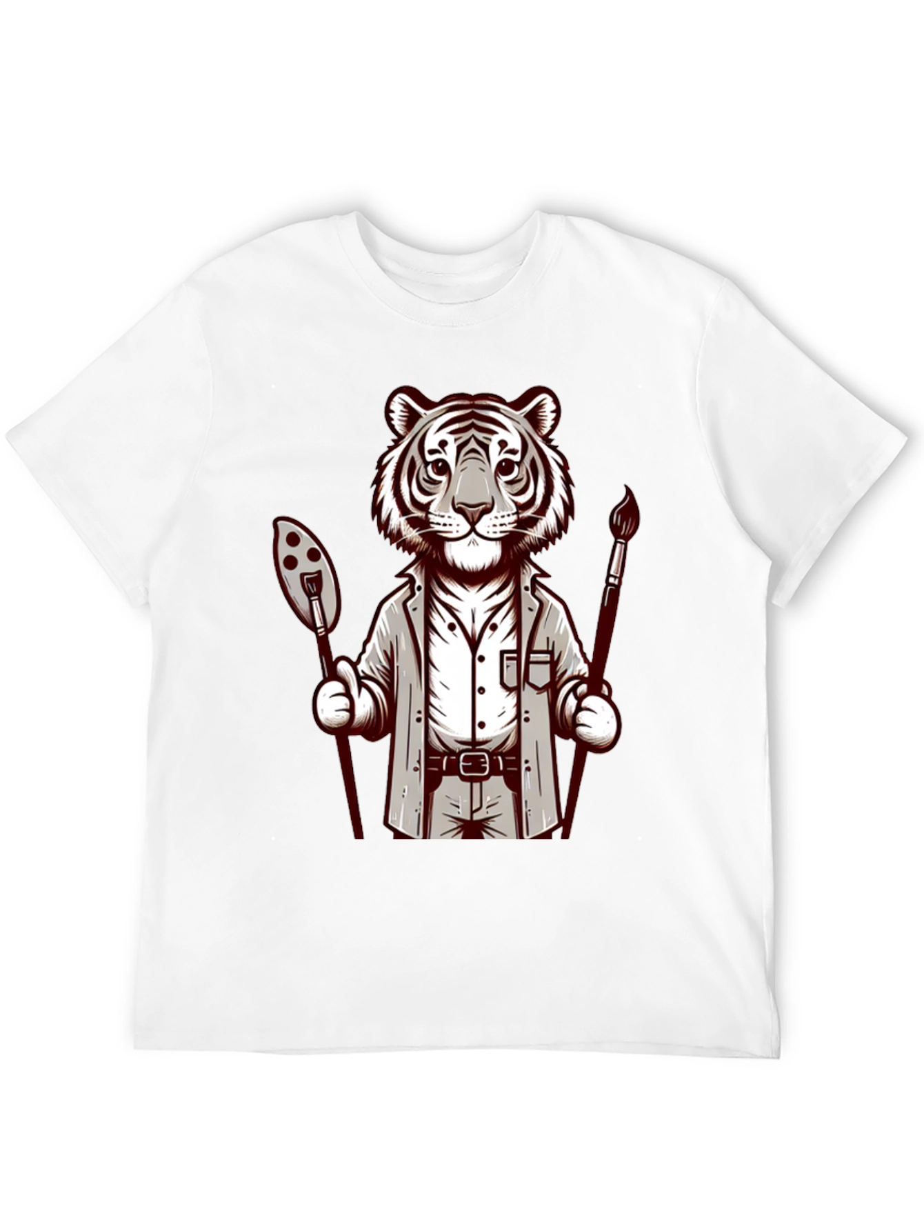 Black Tiger Artist Graphic Tee - Unique Design view 12