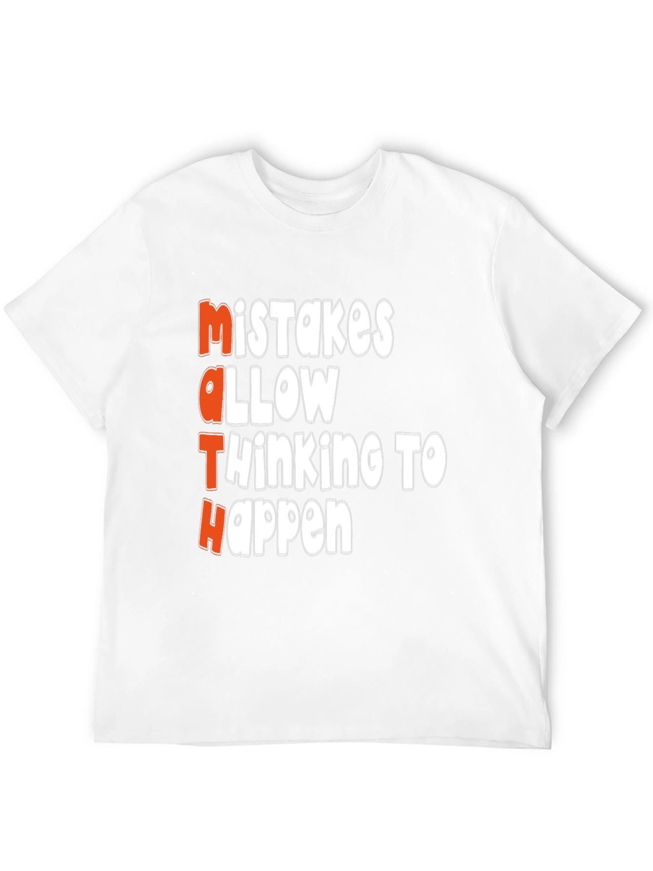 Black Math Mistakes T-Shirt: Thinking Happens view 12
