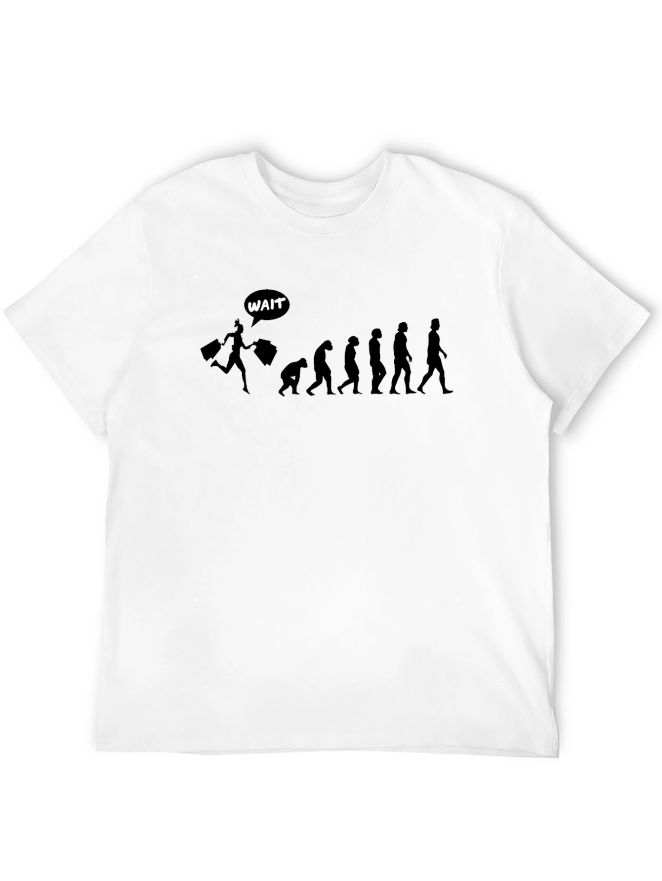 Black Funny Evolution of Shopping T-Shirt view 12