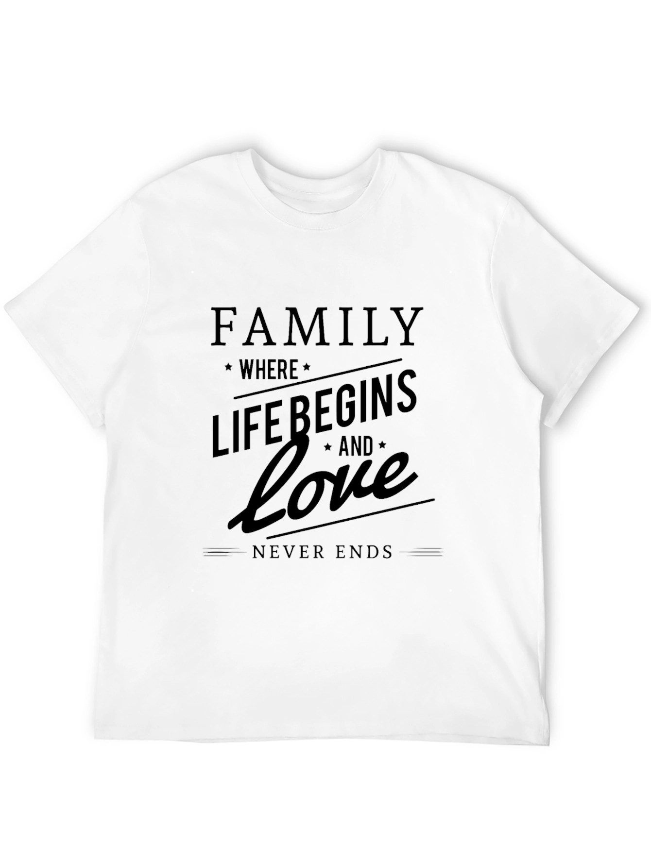 Black Family Where Life Begins T-Shirt view 12
